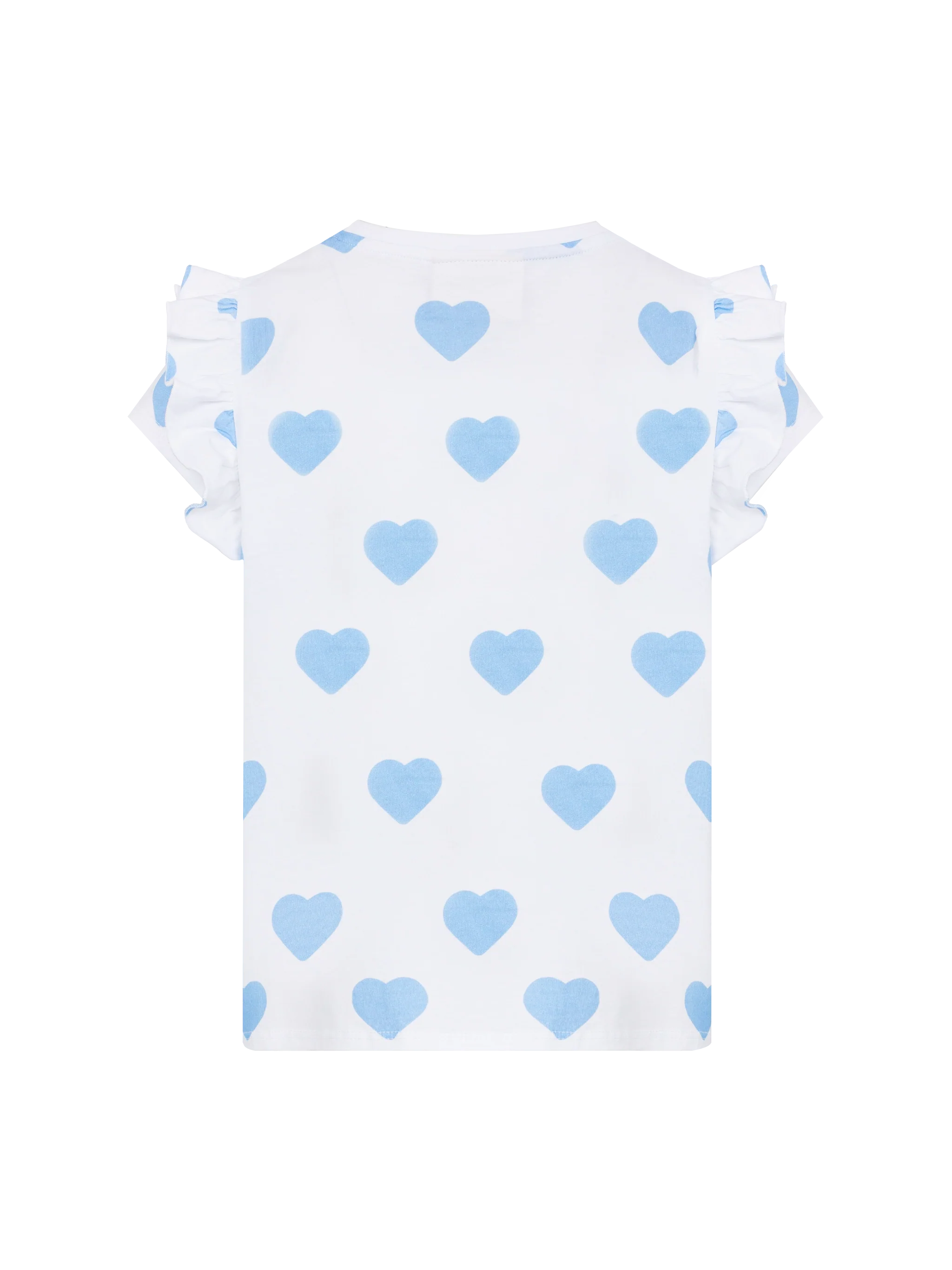 Cotton T-Shirt Baby With Flounce And Daddys Girl Embroidery White