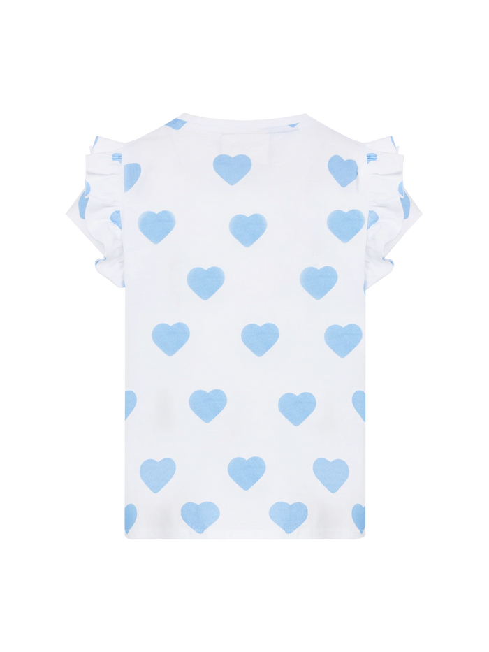 Cotton T-Shirt Baby With Flounce And Daddys Girl Embroidery White