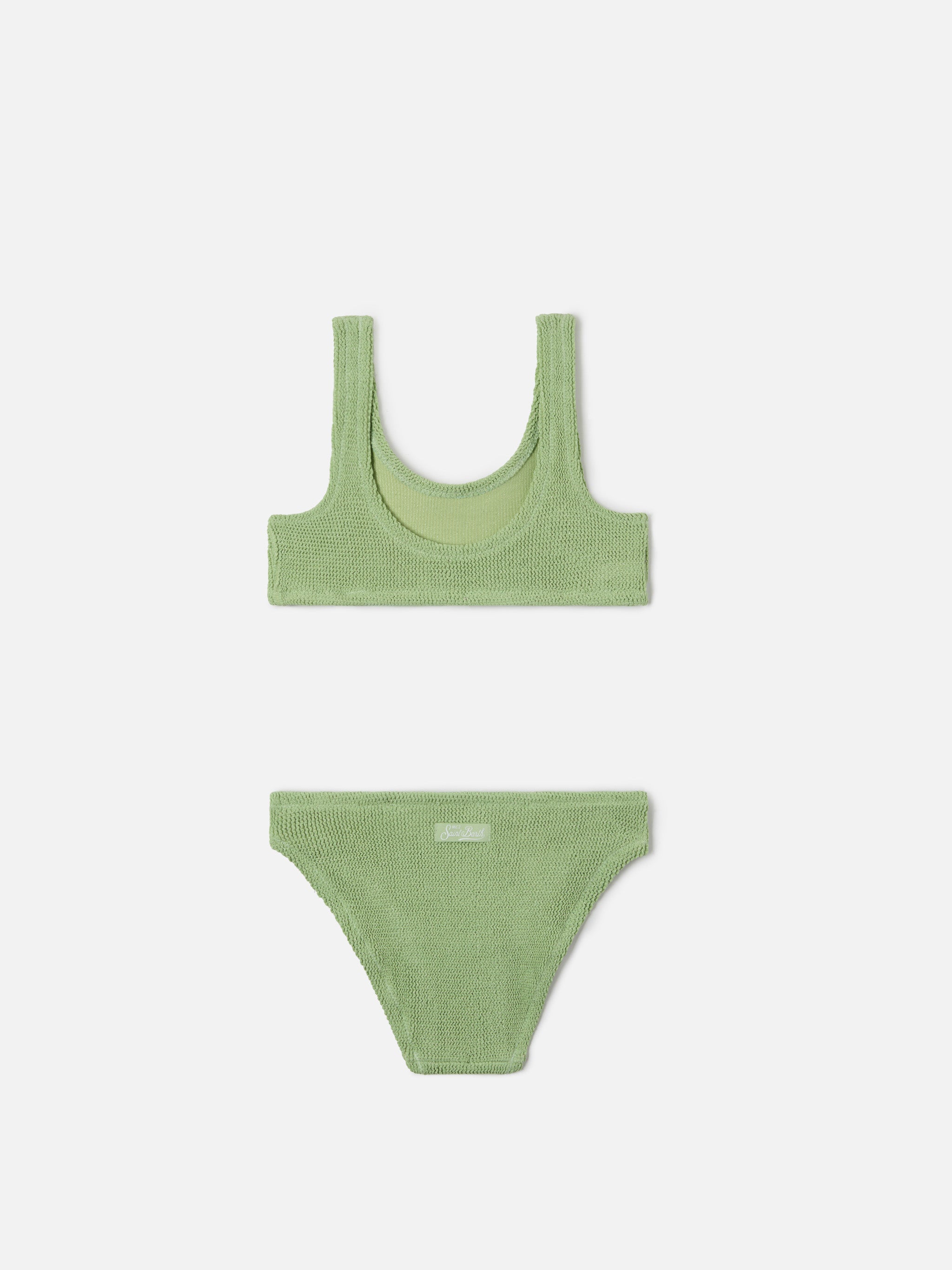 Baker Crinkle Lurex Bikini Light Mint Green