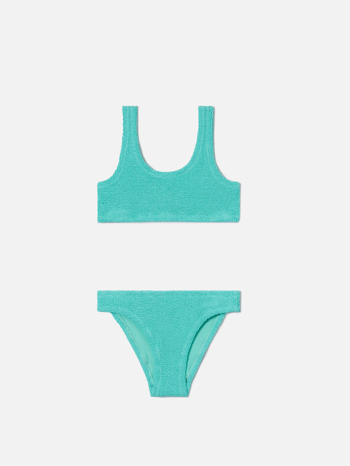 Baker Crinkle Bikini In Water Green __single__