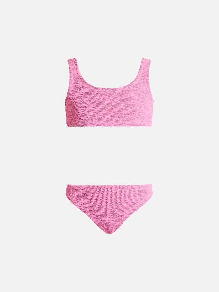 Pink Crinkle Classic Bralette Bikini Baker __single__
