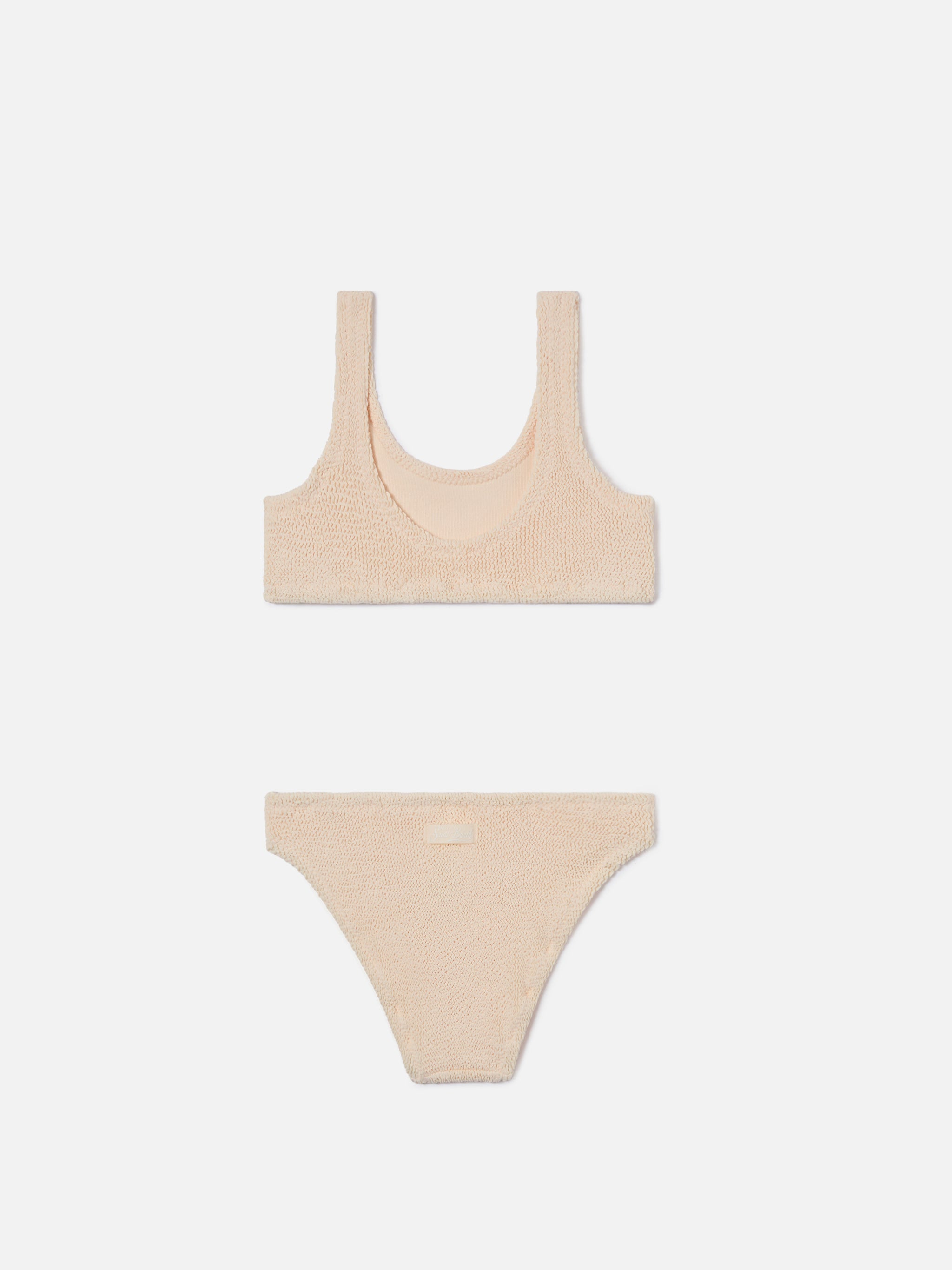 Baker Crinkle Bikini Ivory White