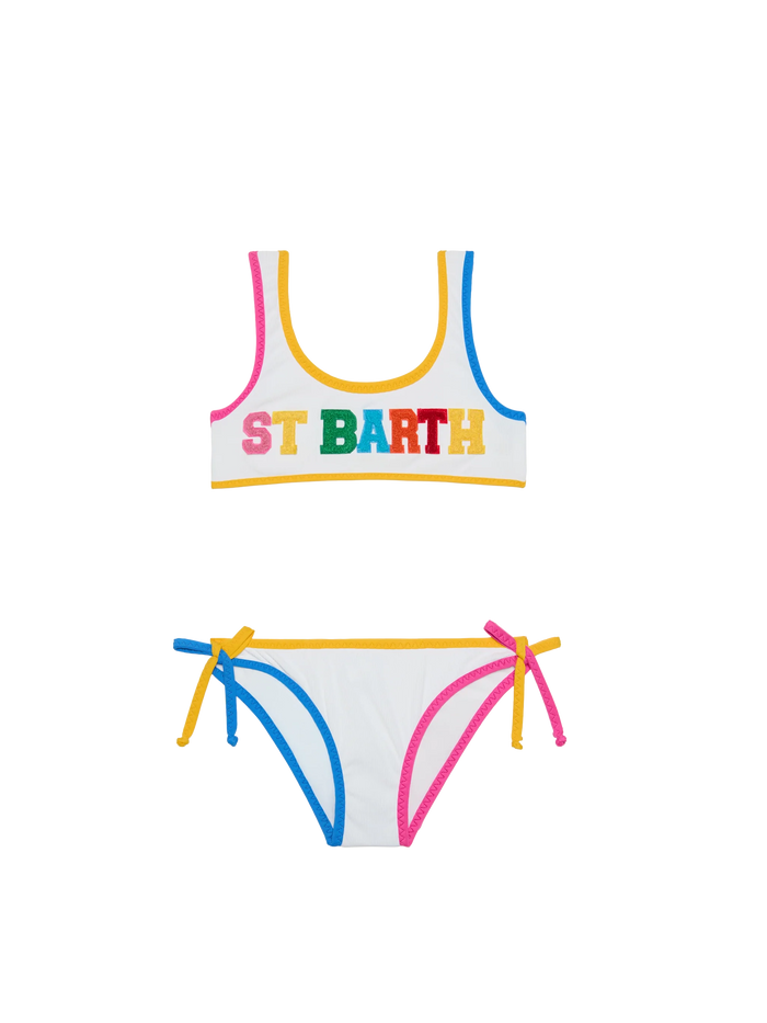 Girl Bralette Bikini With St Barth Patches __single__