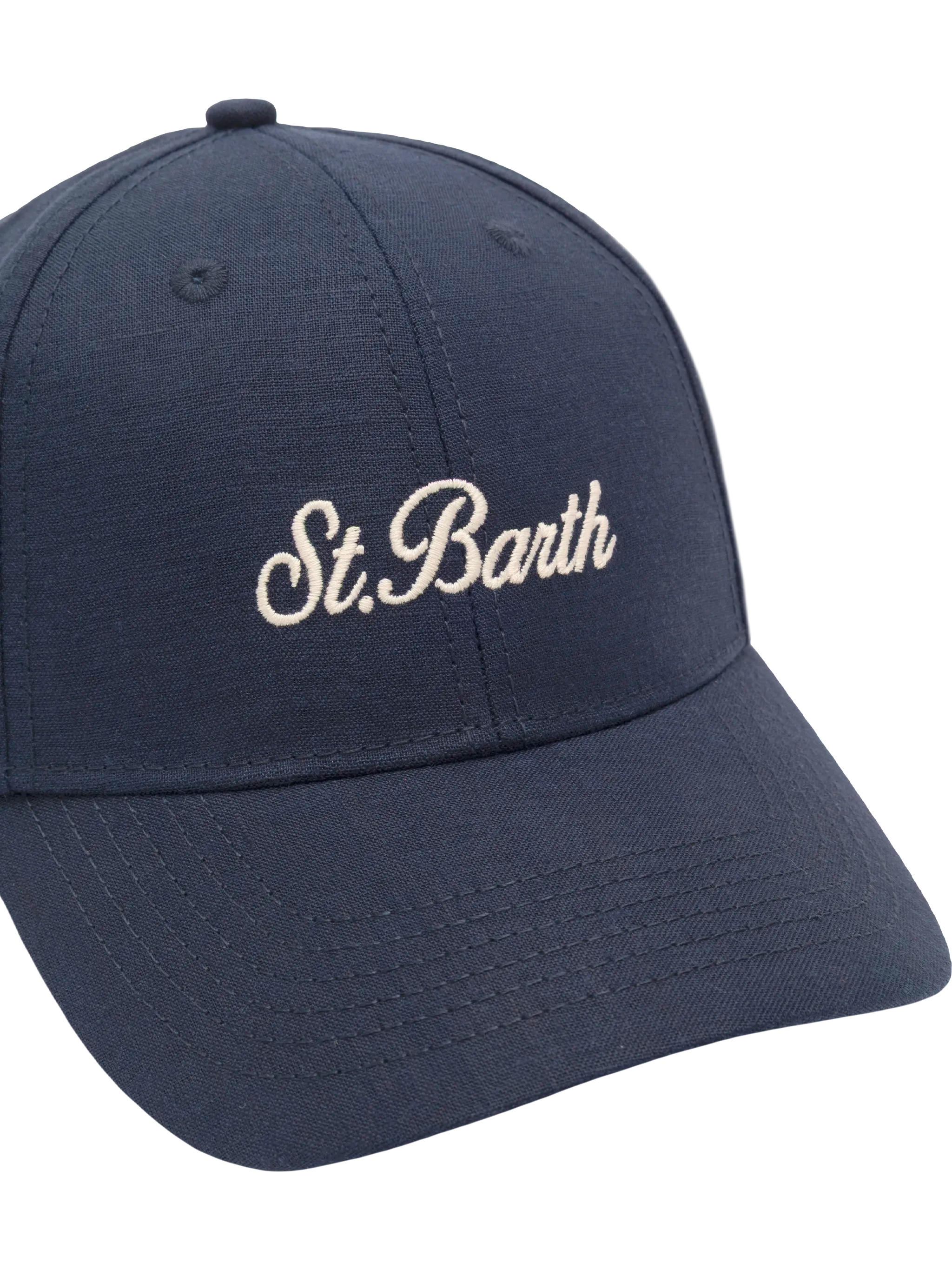 Baseball Navy Blue Cotton Linen Cap Hat