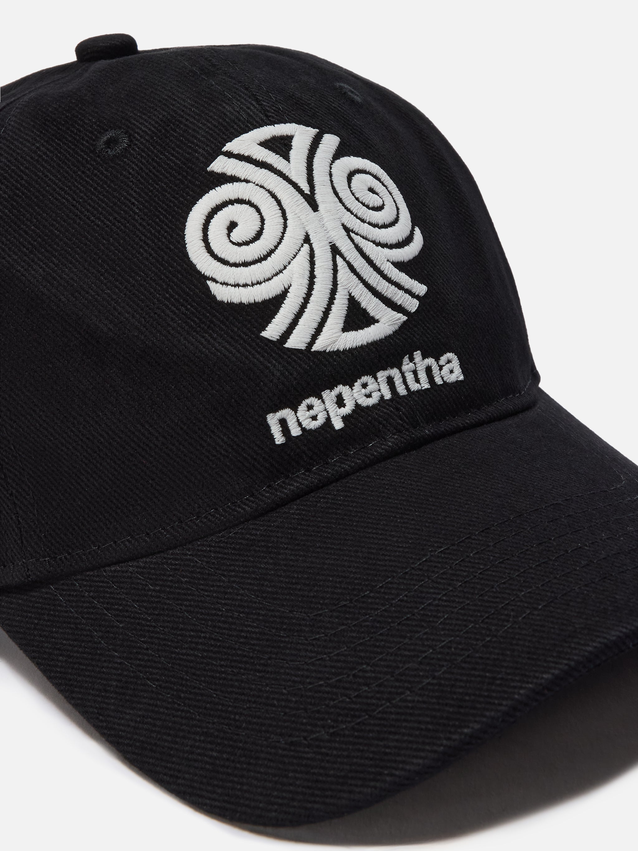 Baseball Cap Cotton With Nepentha Embroidery | Special Edition Black Hat