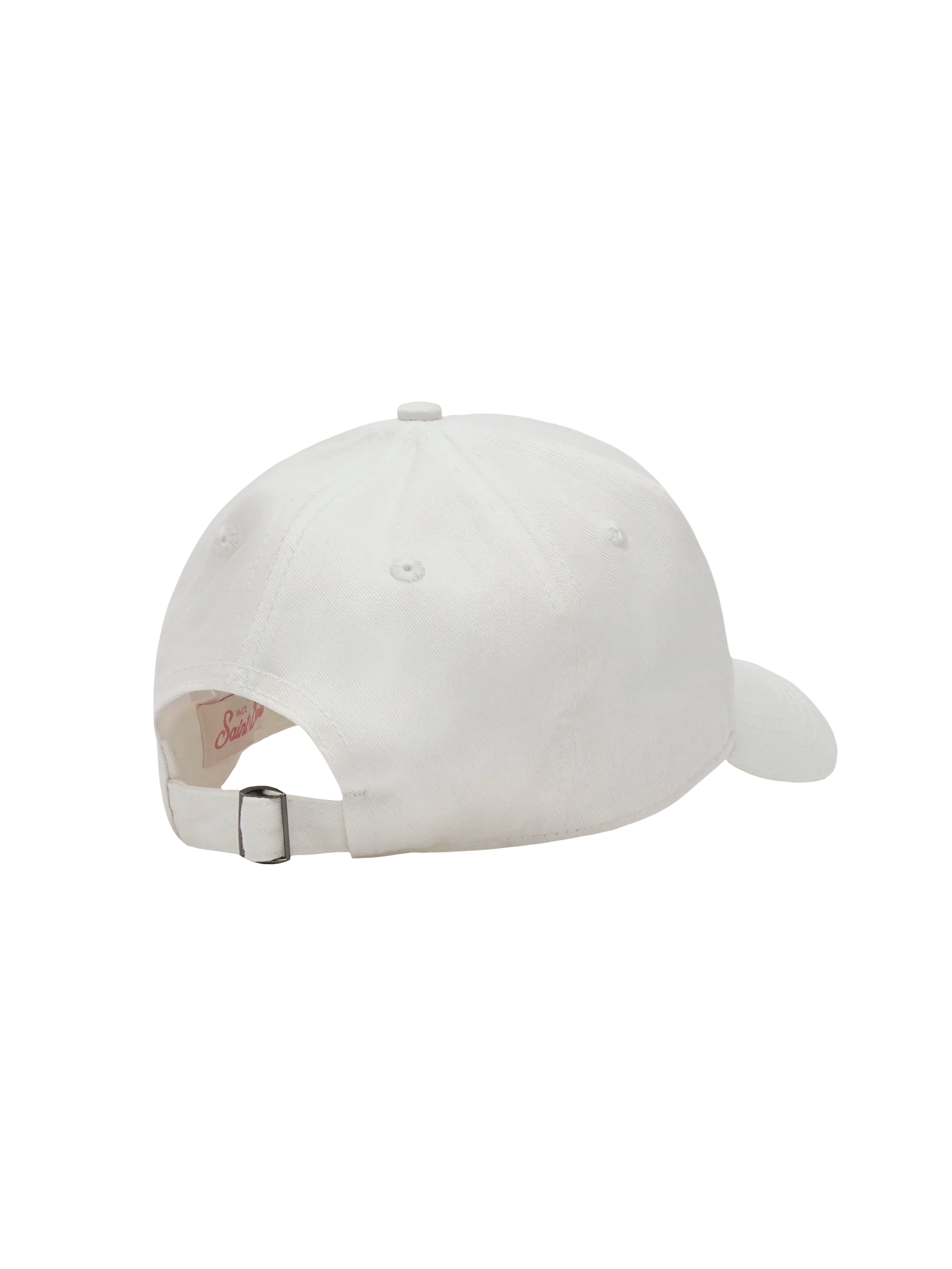 Baseball White Cotton Cap With Rhinestones Hat