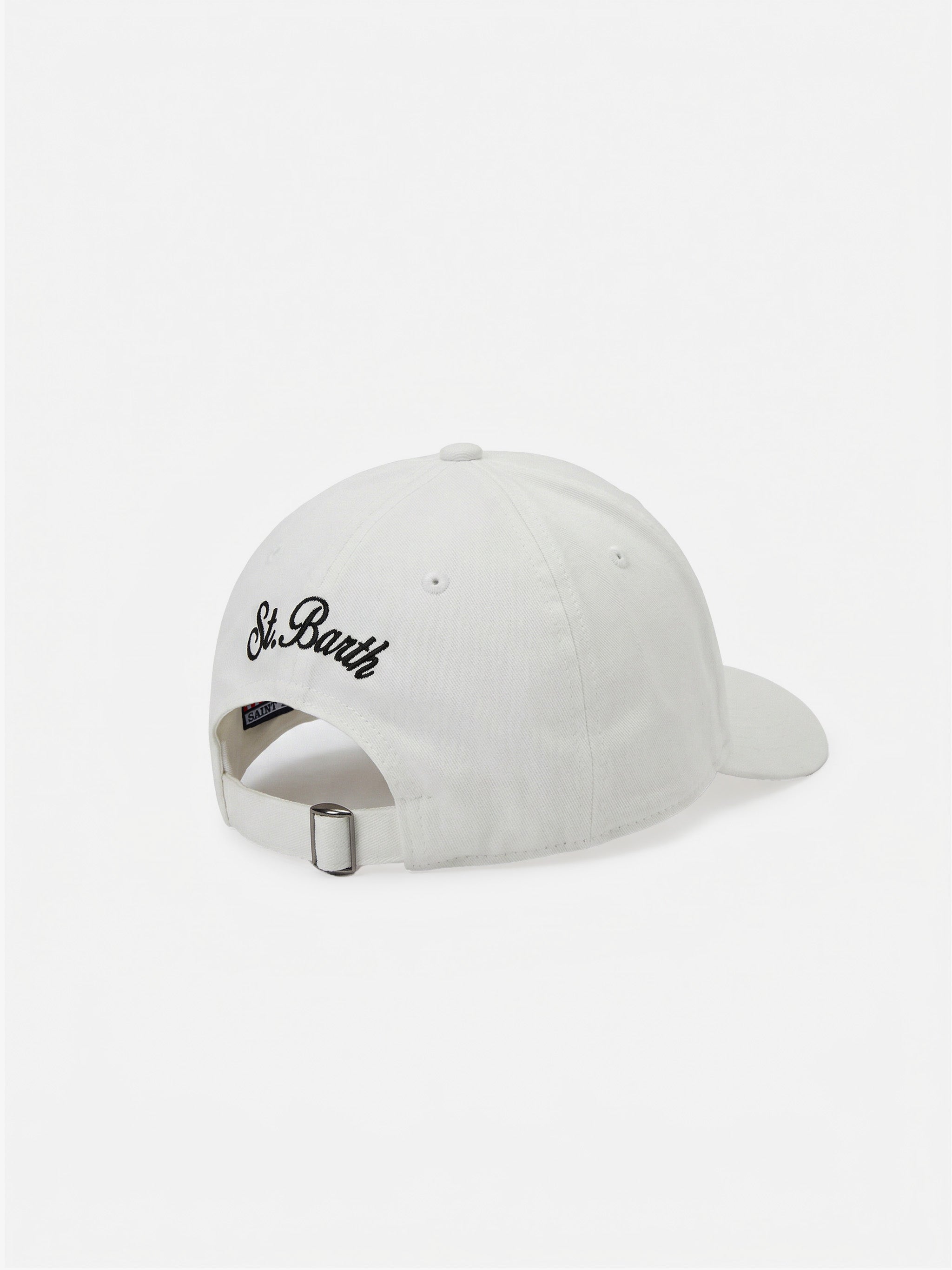 Baseball Cap With Visor White Cotton Embroidery | Special Edition Hat