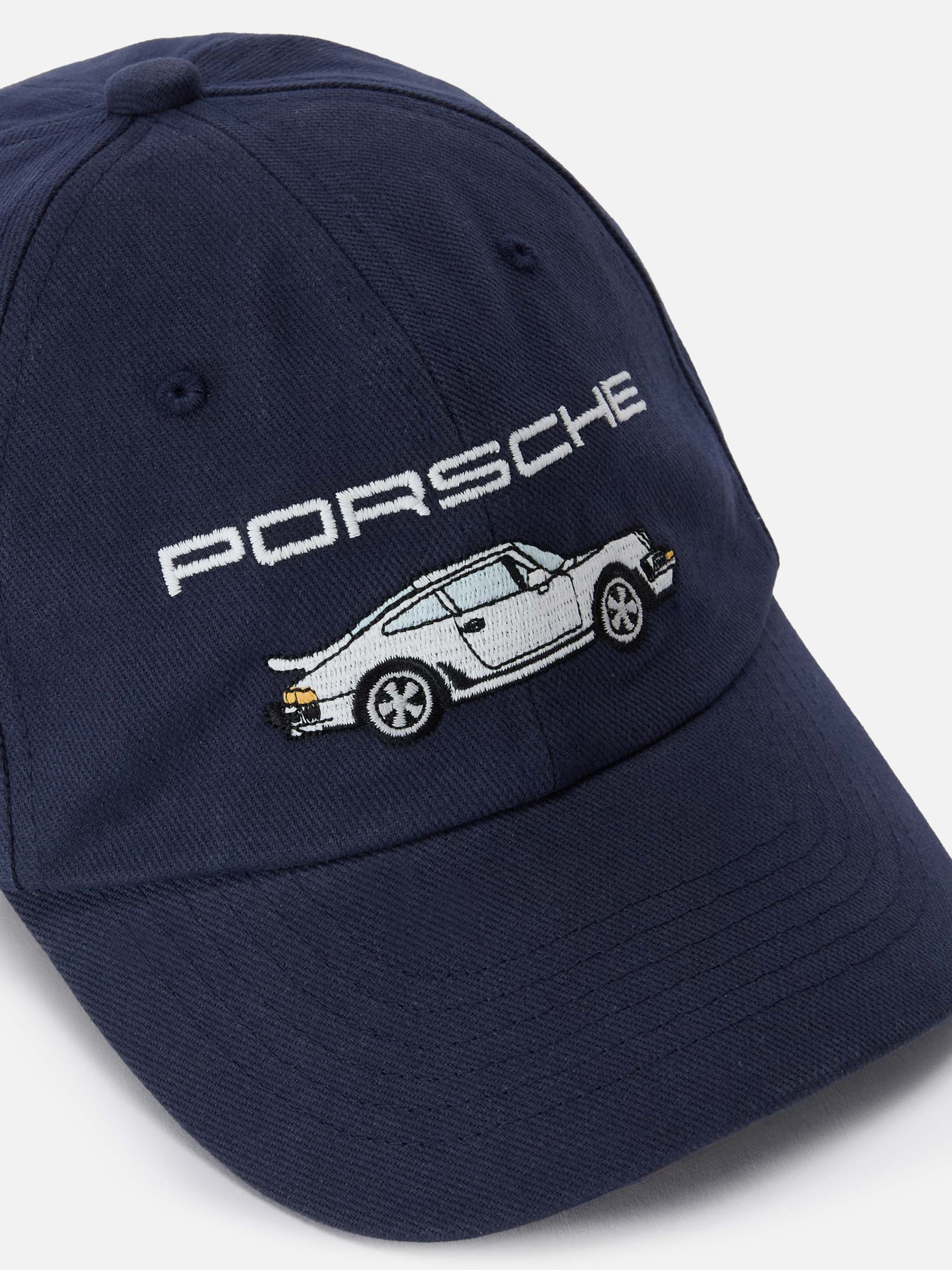 Cotton Ball Cap Baseball Jr With Porsche Carrera Rs Embroidery | Special Edition Blue Hat