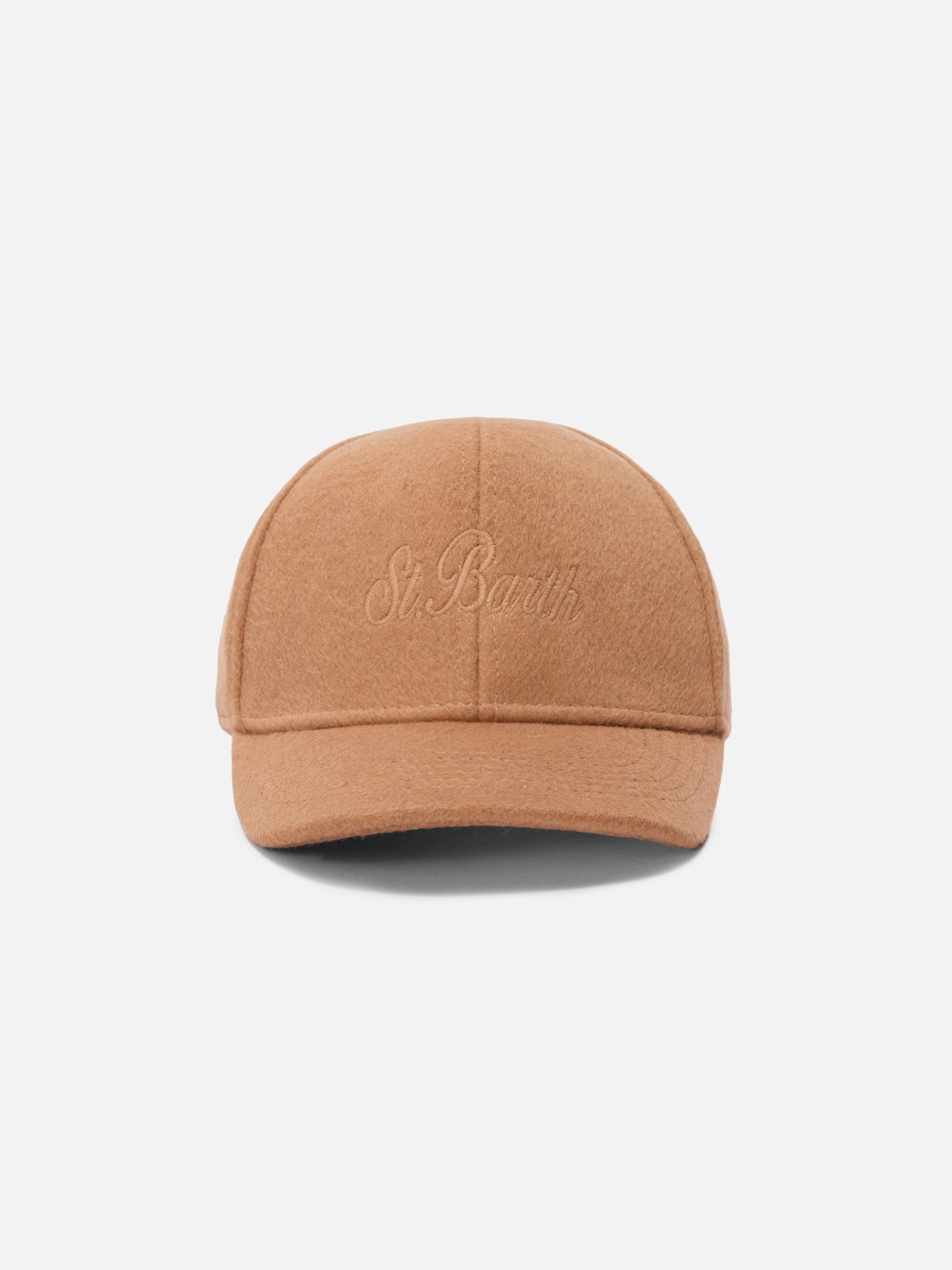 Baseball Cap Felt Camel Wool Blend Brown Hat