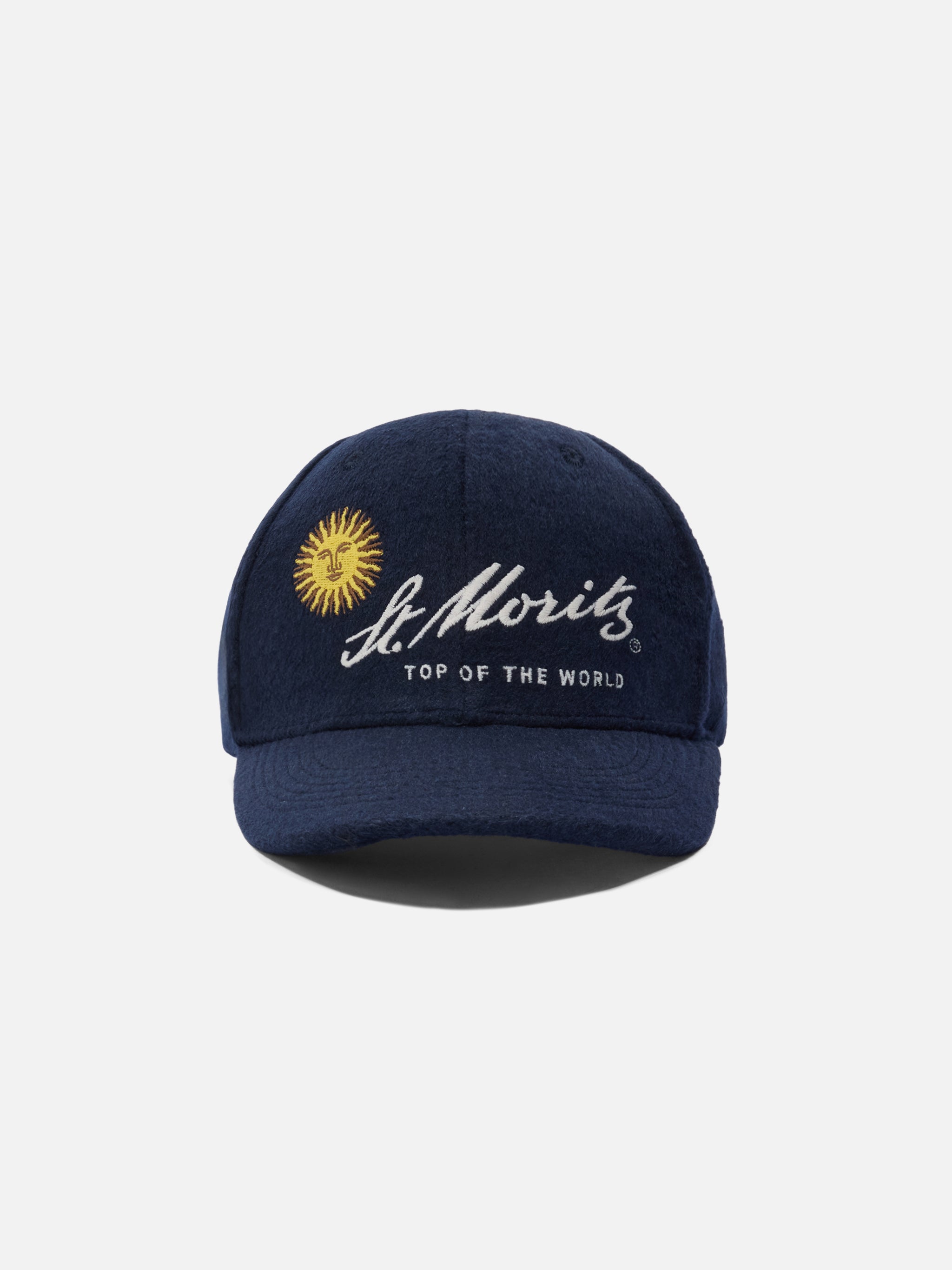 Baseball Cap Wool Blend With St. Moritz Embroidery | Top Of The World Special Edition Blue Hat