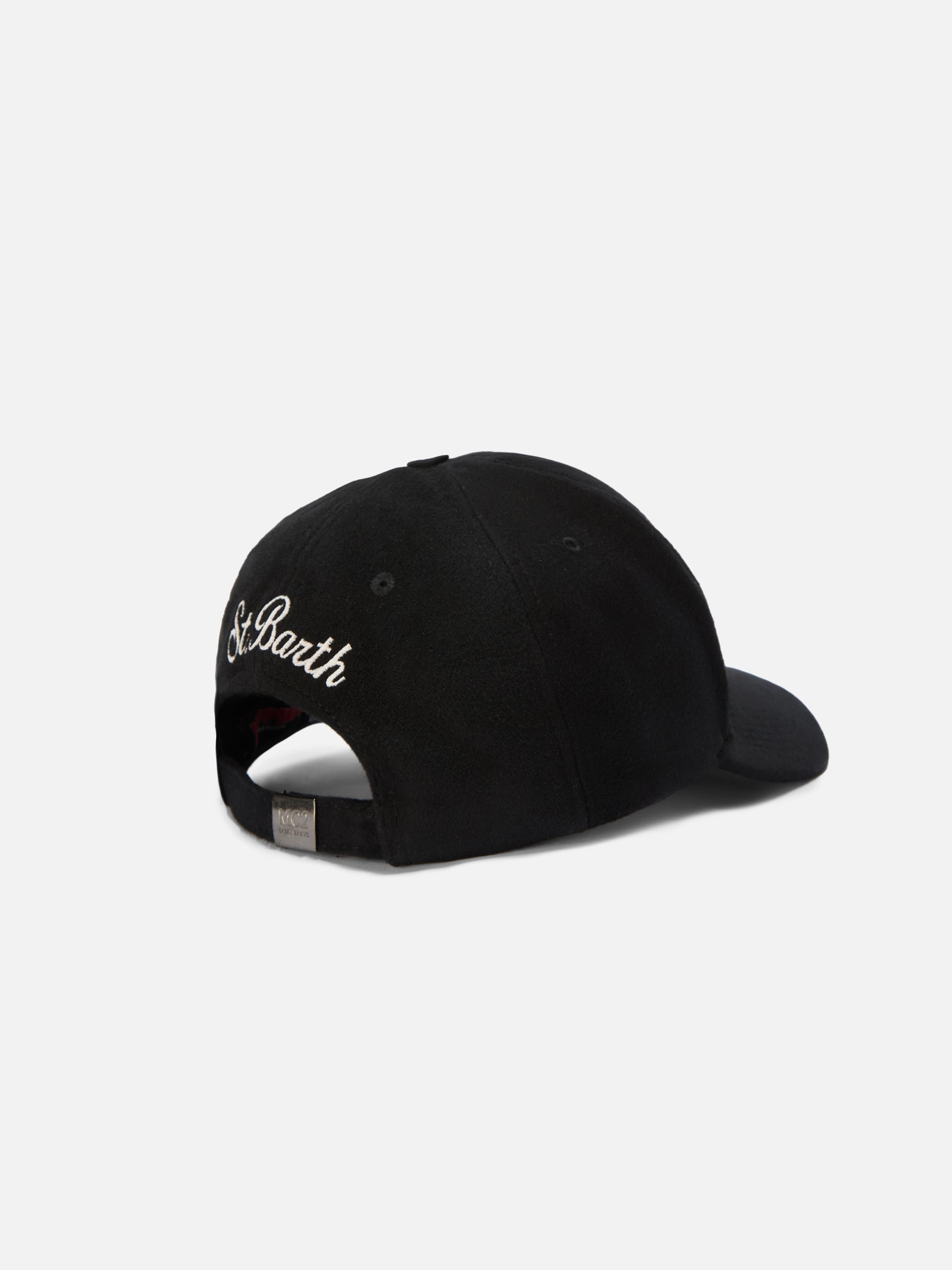 Baseball Cap Wool Blend With Yuppies Embroidery | Special Edition Black Hat