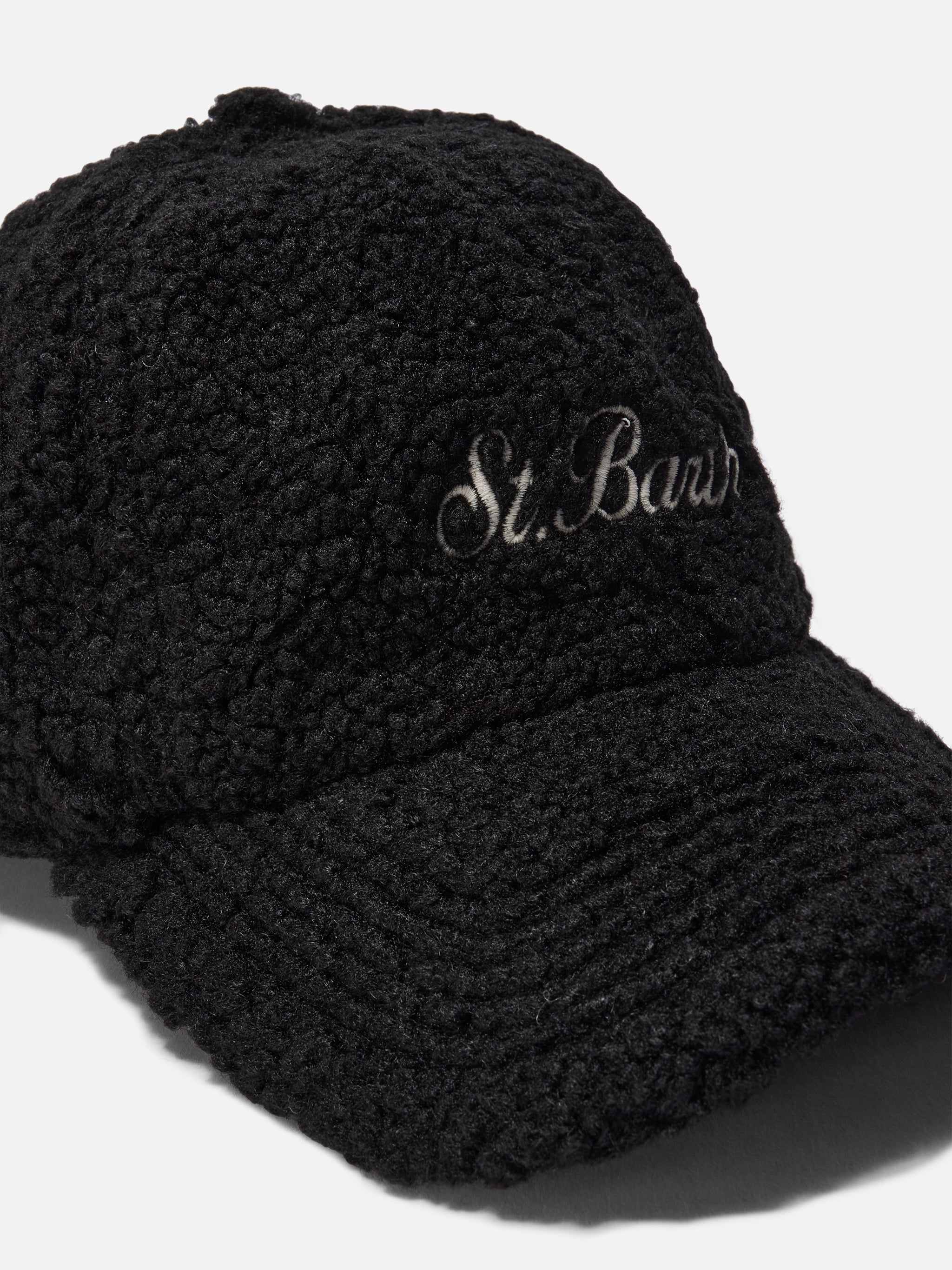 Baseball Cap Black Sherpa Hat