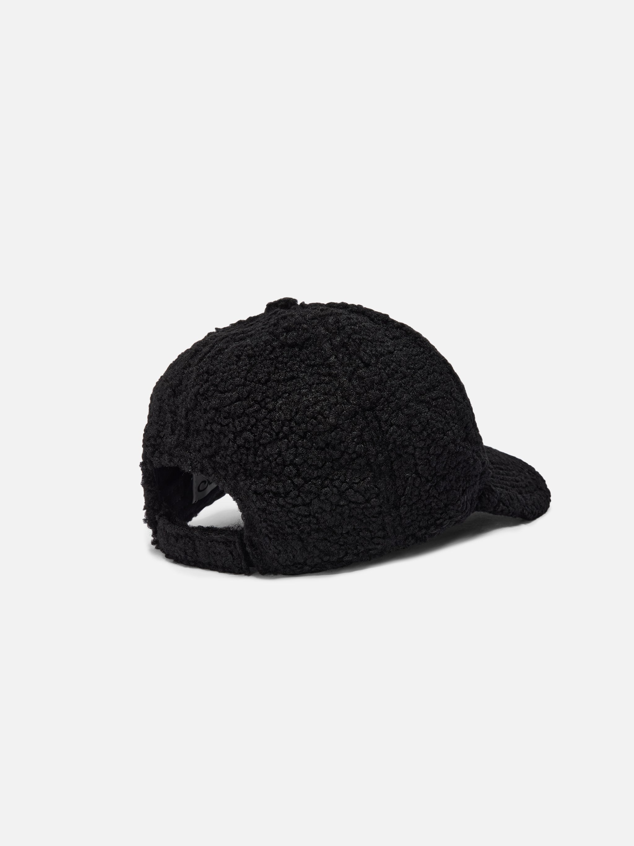 Baseball Cap Black Sherpa Hat