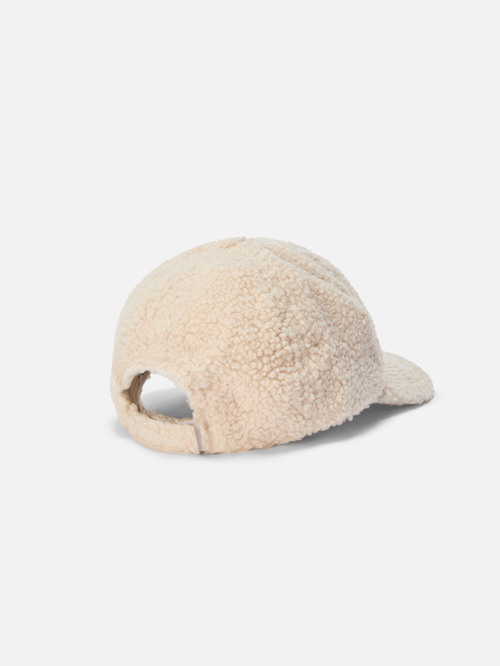 Baseball Cap Beige Sherpa Brown Hat
