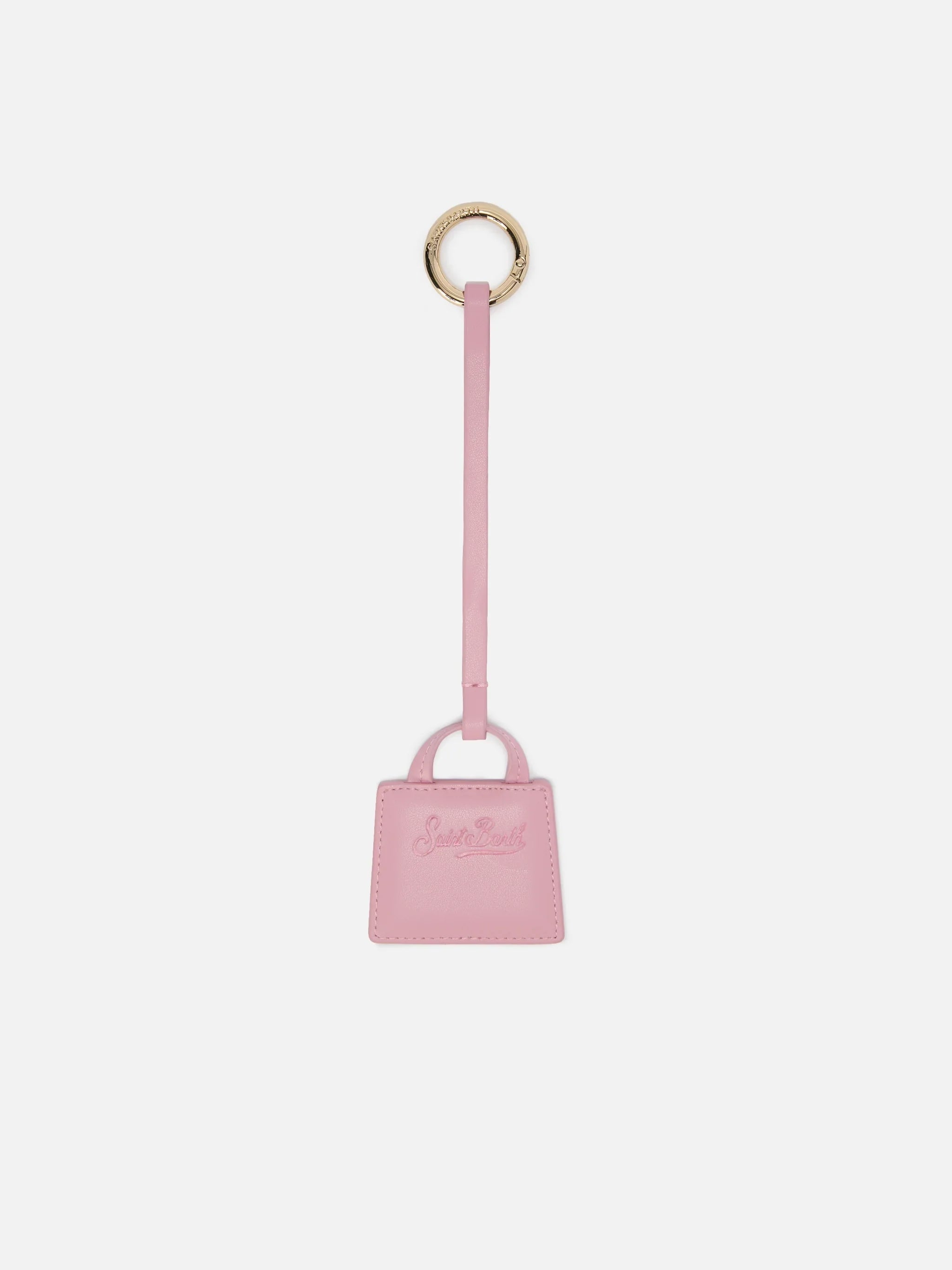 Mini Bag Charm Pink Leather Small Accessories