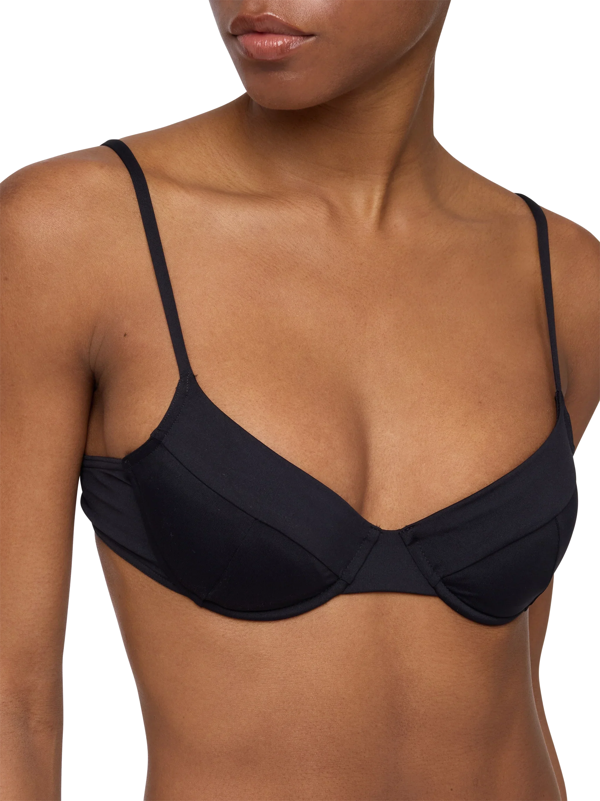 Bea Underwired Black Bralette Top