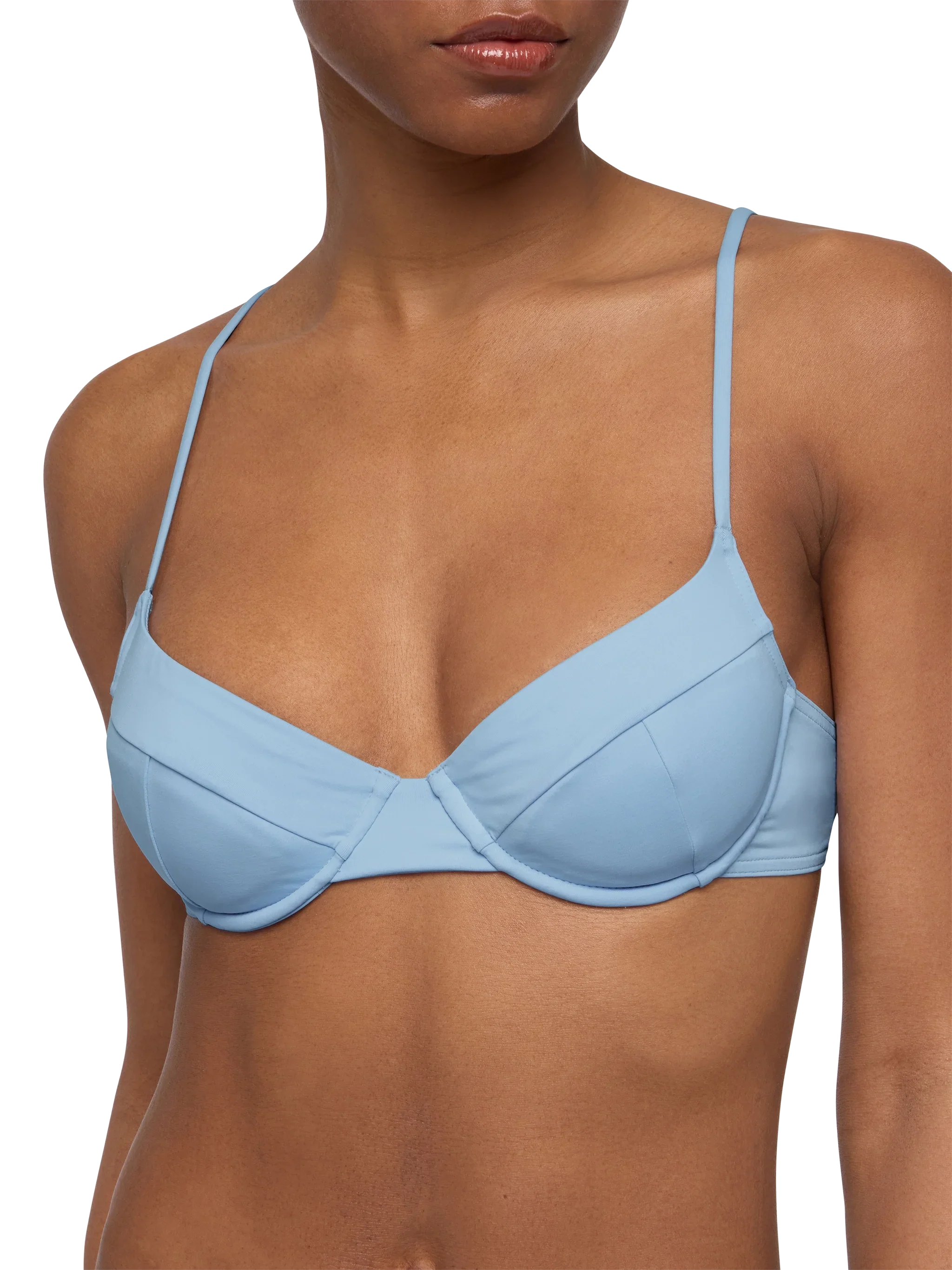 Bea Underwired Light Blue Bralette Sky Top