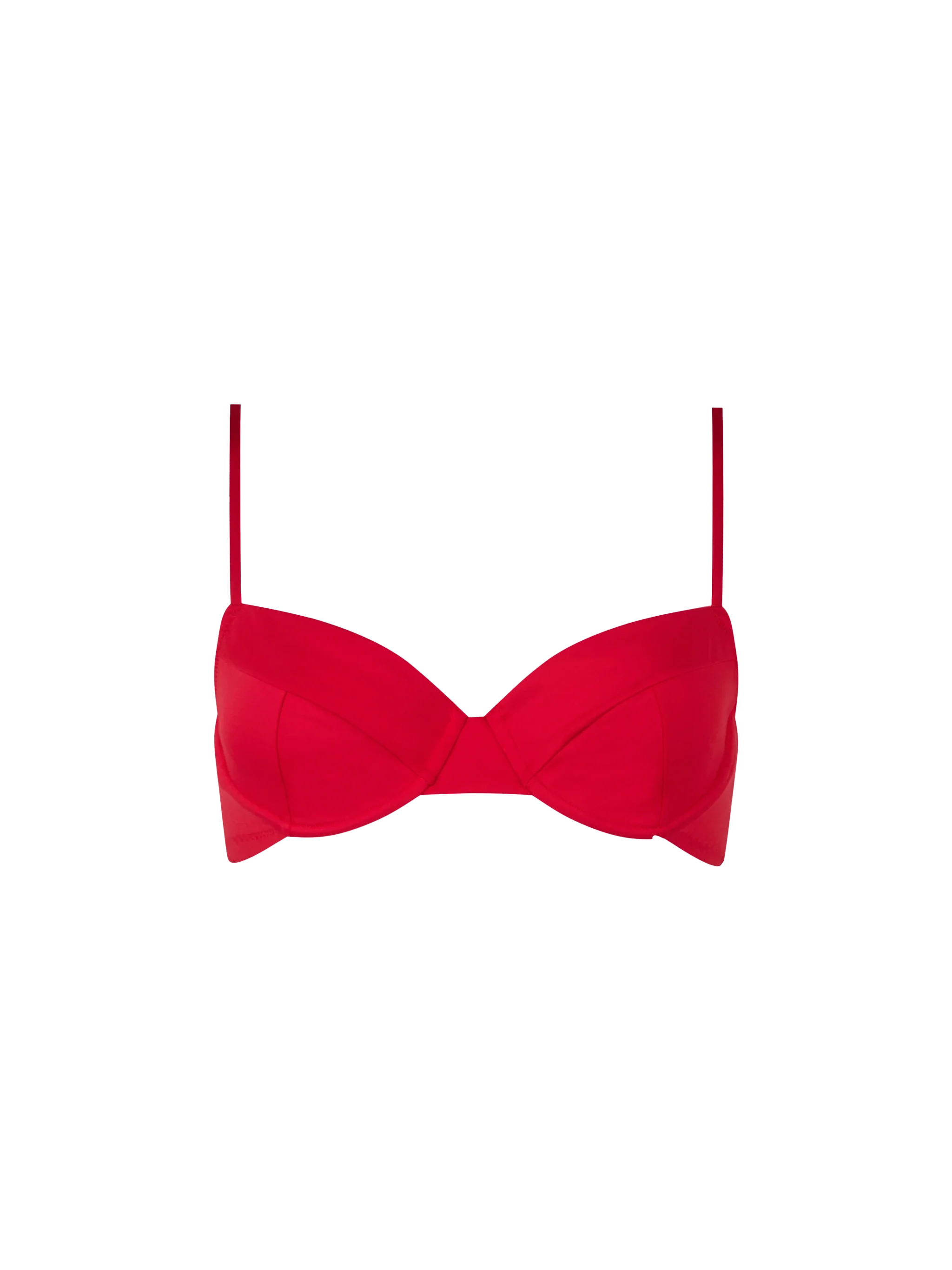 Red Bea Bralette Underwired Bikini Top