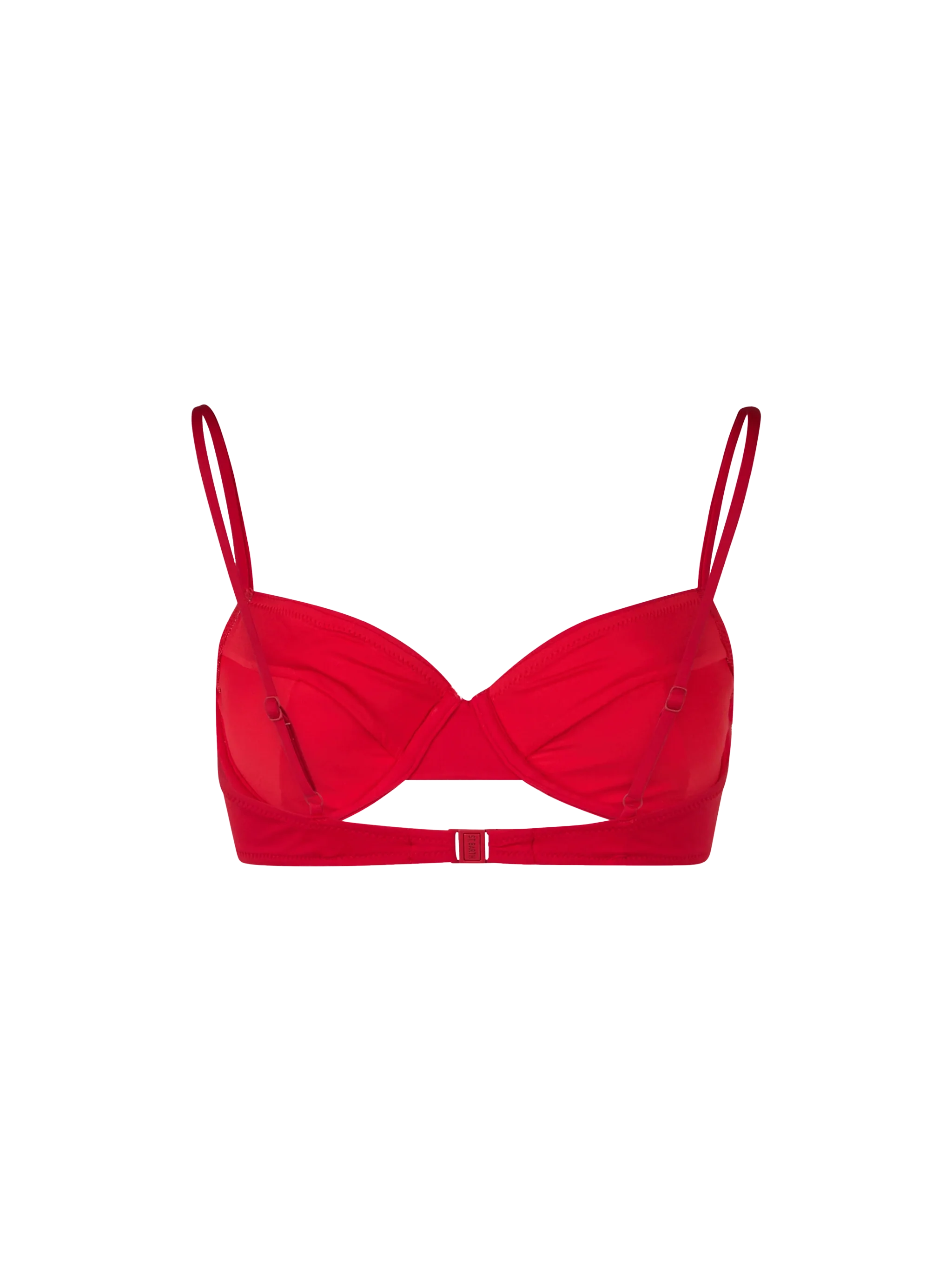 Red Bea Bralette Underwired Bikini Top