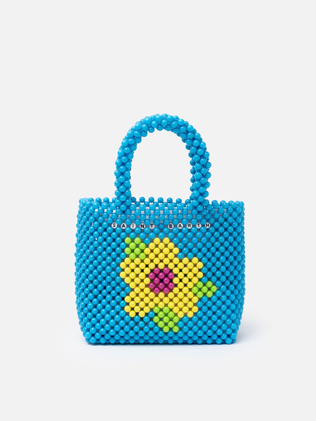 Multicolor Beaded Small Bag Sky