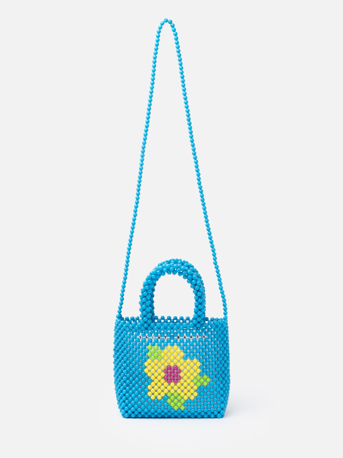 Multicolor Beaded Small Bag Sky