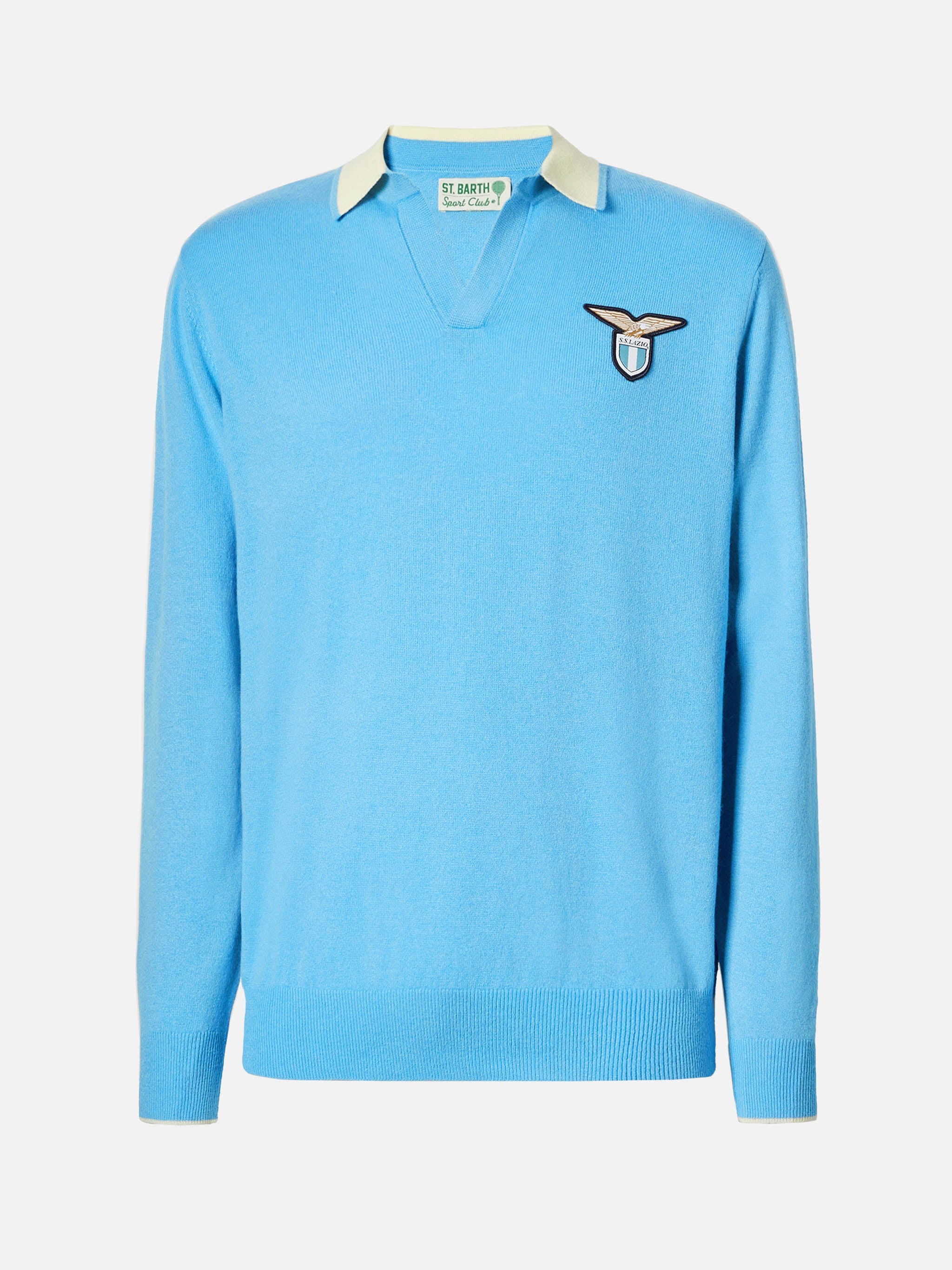 Sweater Polo Belmont Light With Lazio Patch | Ss Special Editon Blue