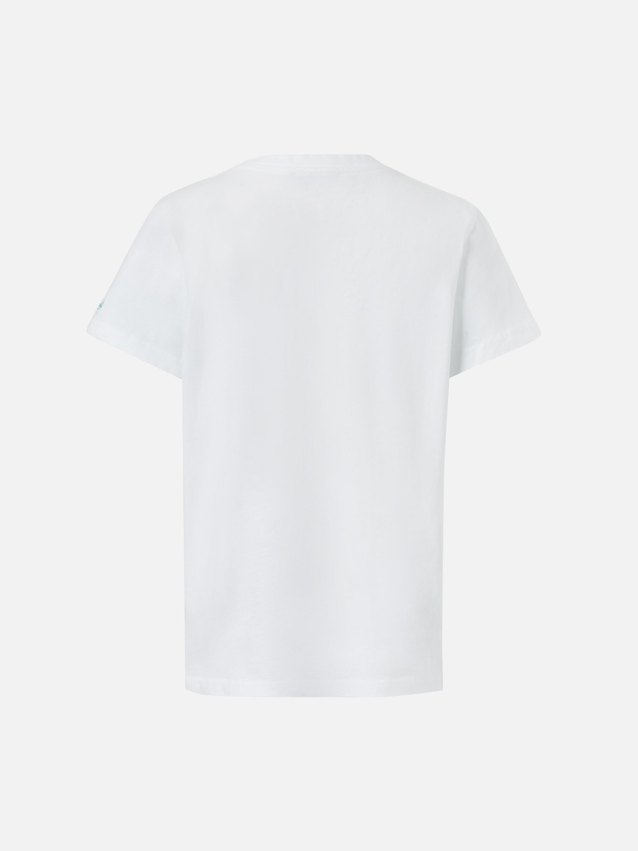 Cotton T-Shirt Bessy Jr With Beads Embellishment White