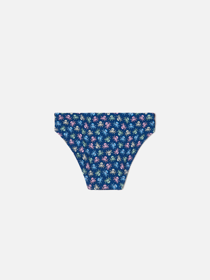 Billy Swim Briefs With All-Over Octopus Print Blue Brief / Slip