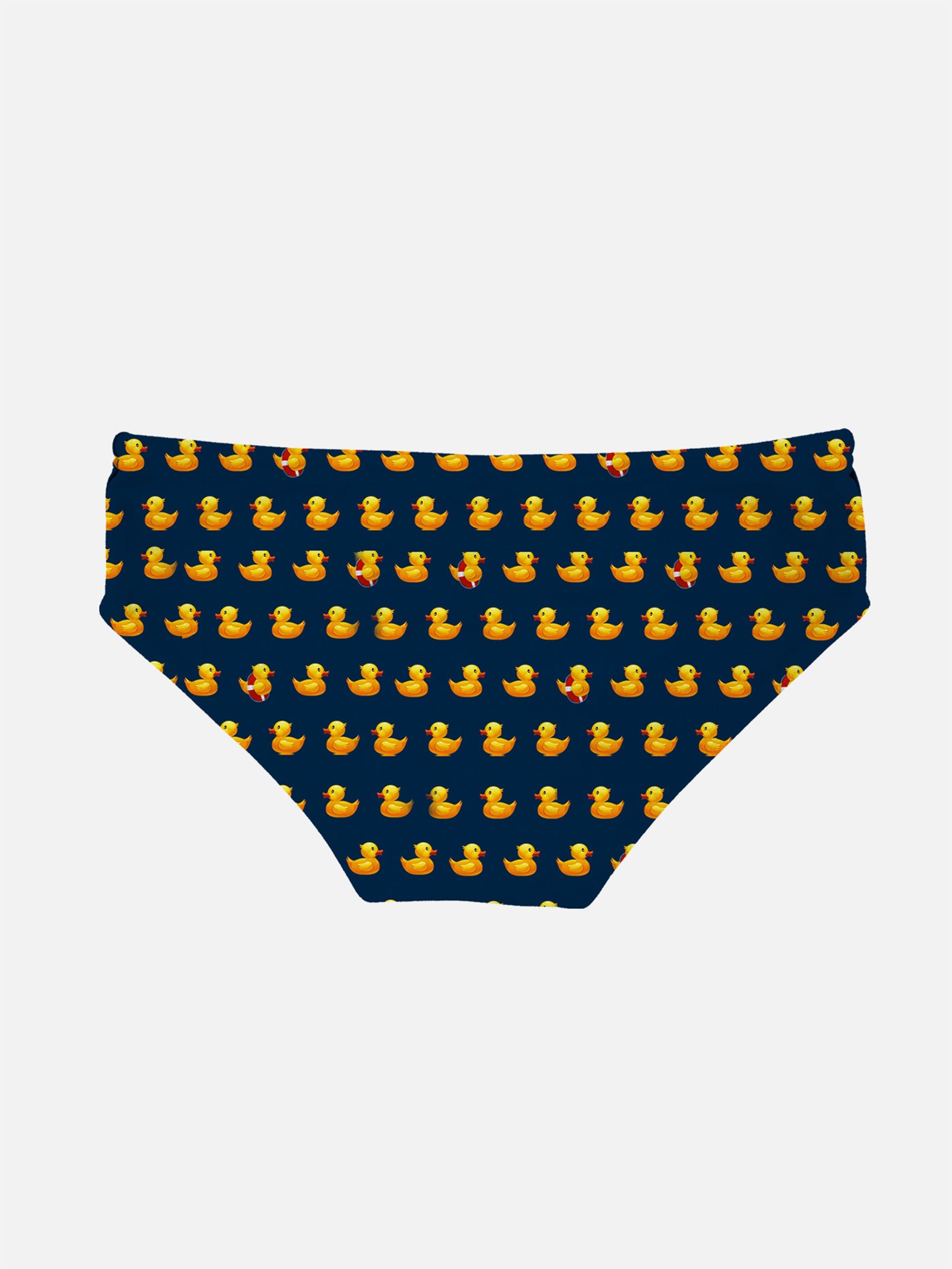 Boy Swim Briefs Billy With Ducky Print Blue Brief / Slip