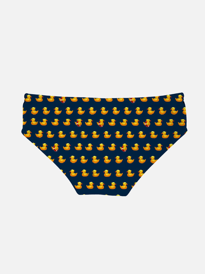 Boy Swim Briefs Billy With Ducky Print __single__ Brief / Slip