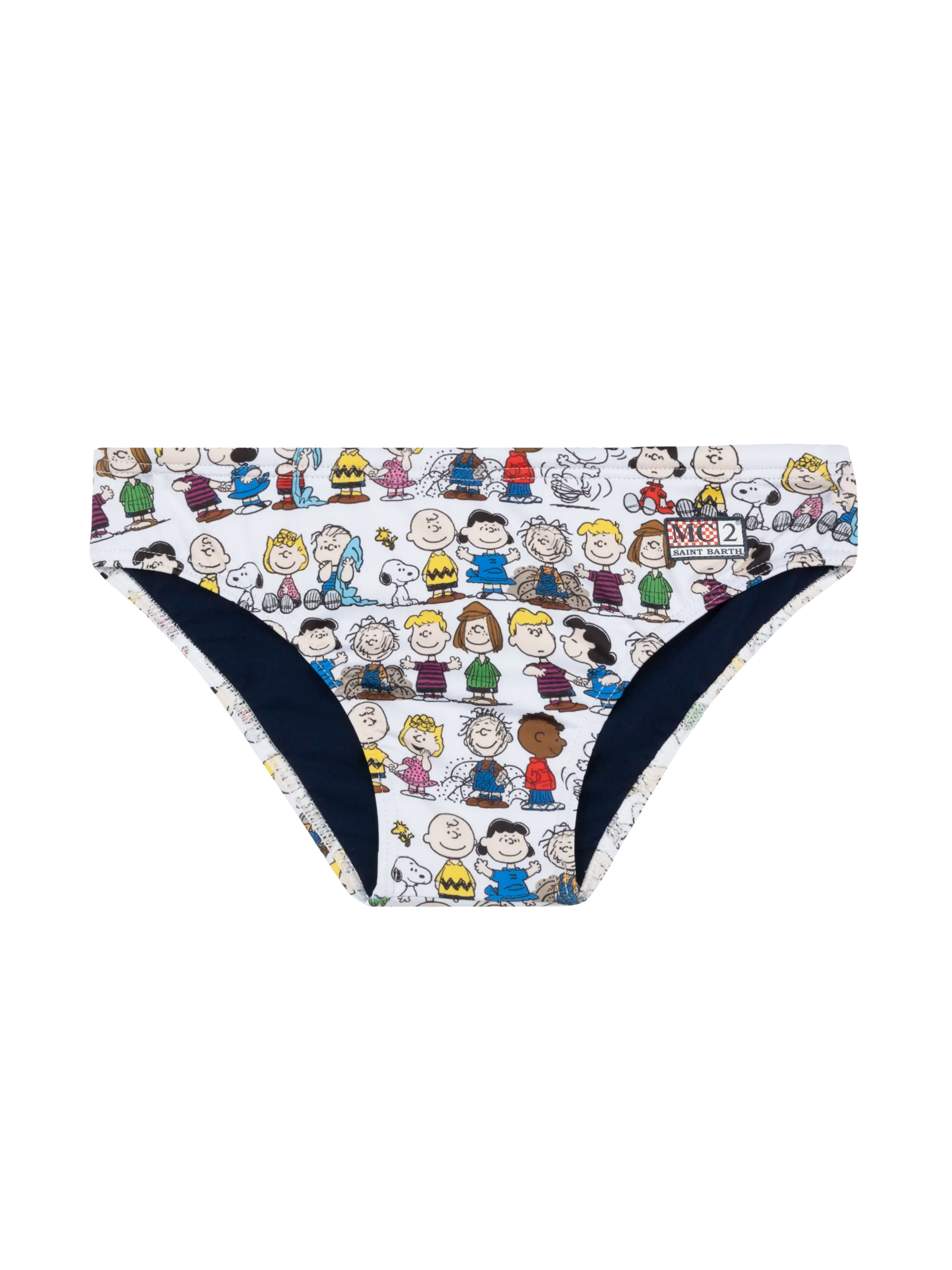 Boy Swim Briefs Billy With Peanuts Team Print | Snoopy Peanuts® Special Edition White Brief / Slip