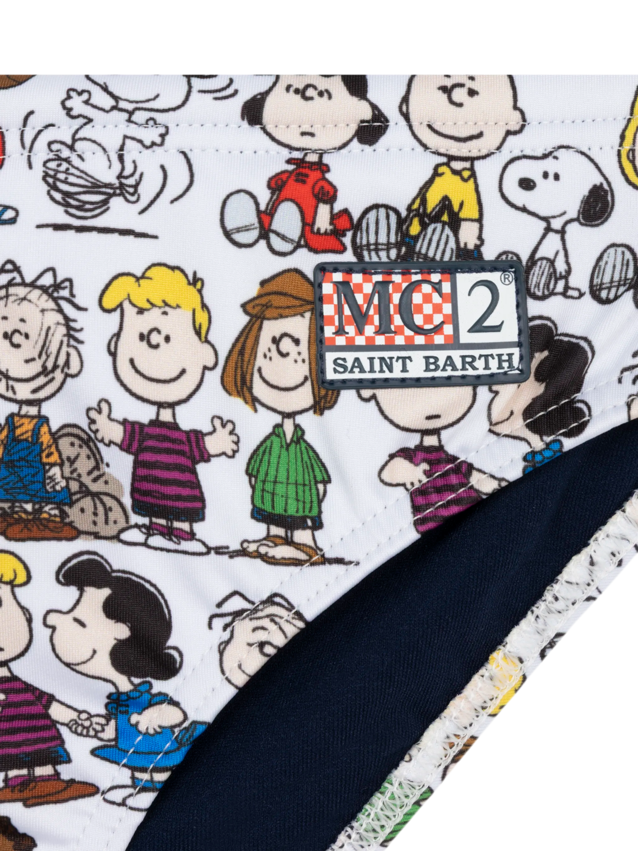 Boy Swim Briefs Billy With Peanuts Team Print | Snoopy Peanuts® Special Edition White Brief / Slip