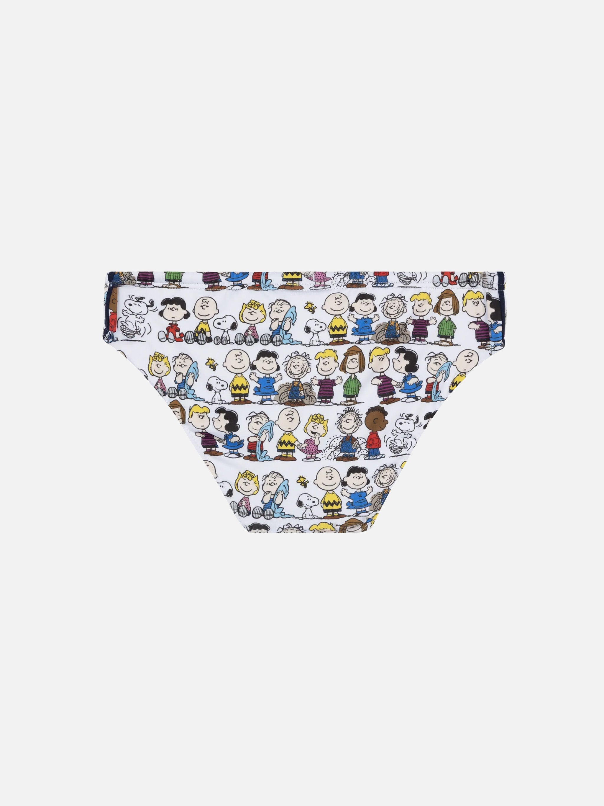 Boy Swim Briefs Billy With Peanuts Team Print | Snoopy Peanuts® Special Edition White Brief / Slip