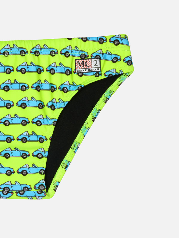 Boy Swim Briefs Billy With Porsche Car Print | Special Edition __single__ Brief / Slip