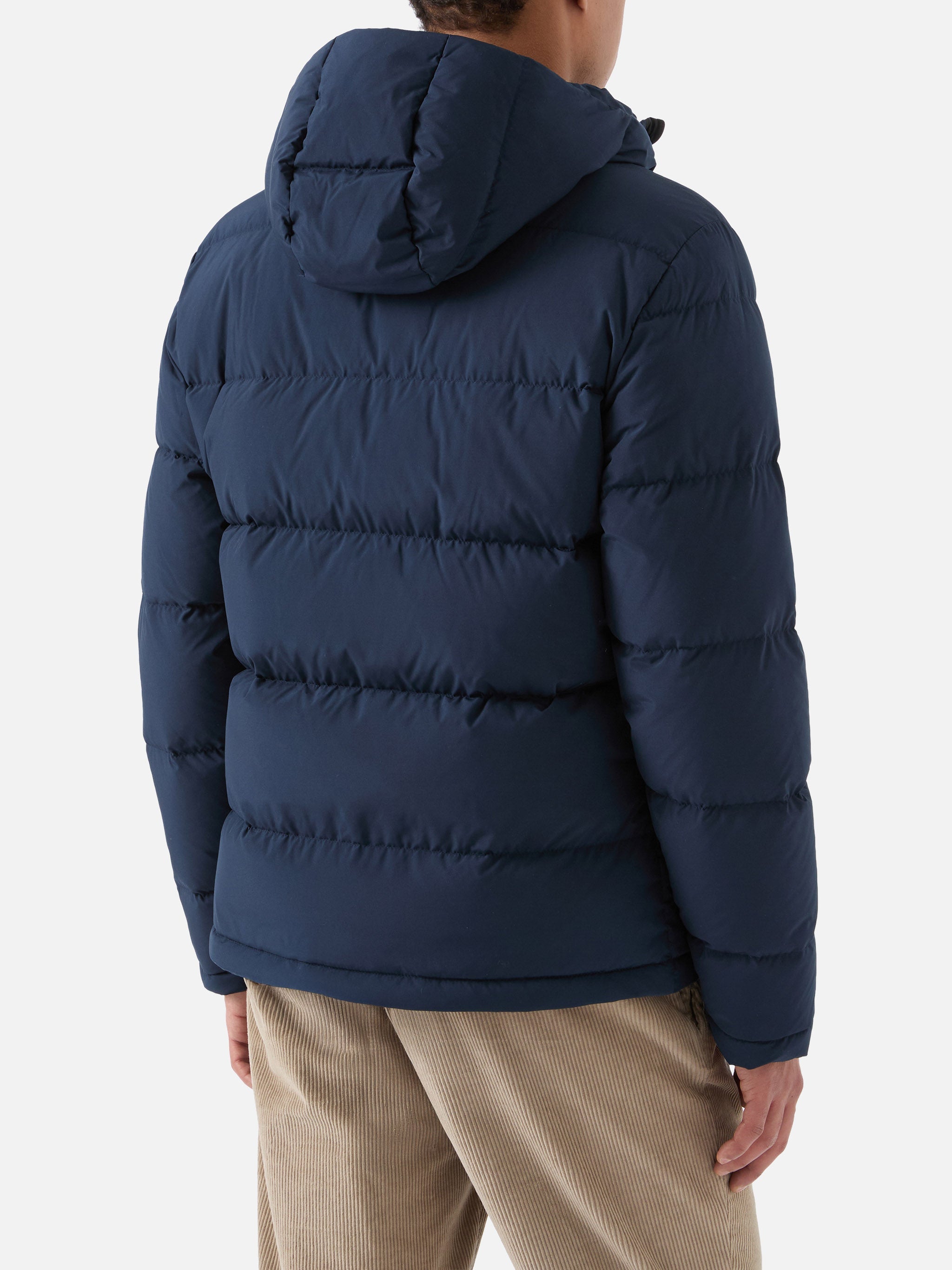 Hooded Down Padded Jacket Snoopy Print | Peanuts Special Edition Blue