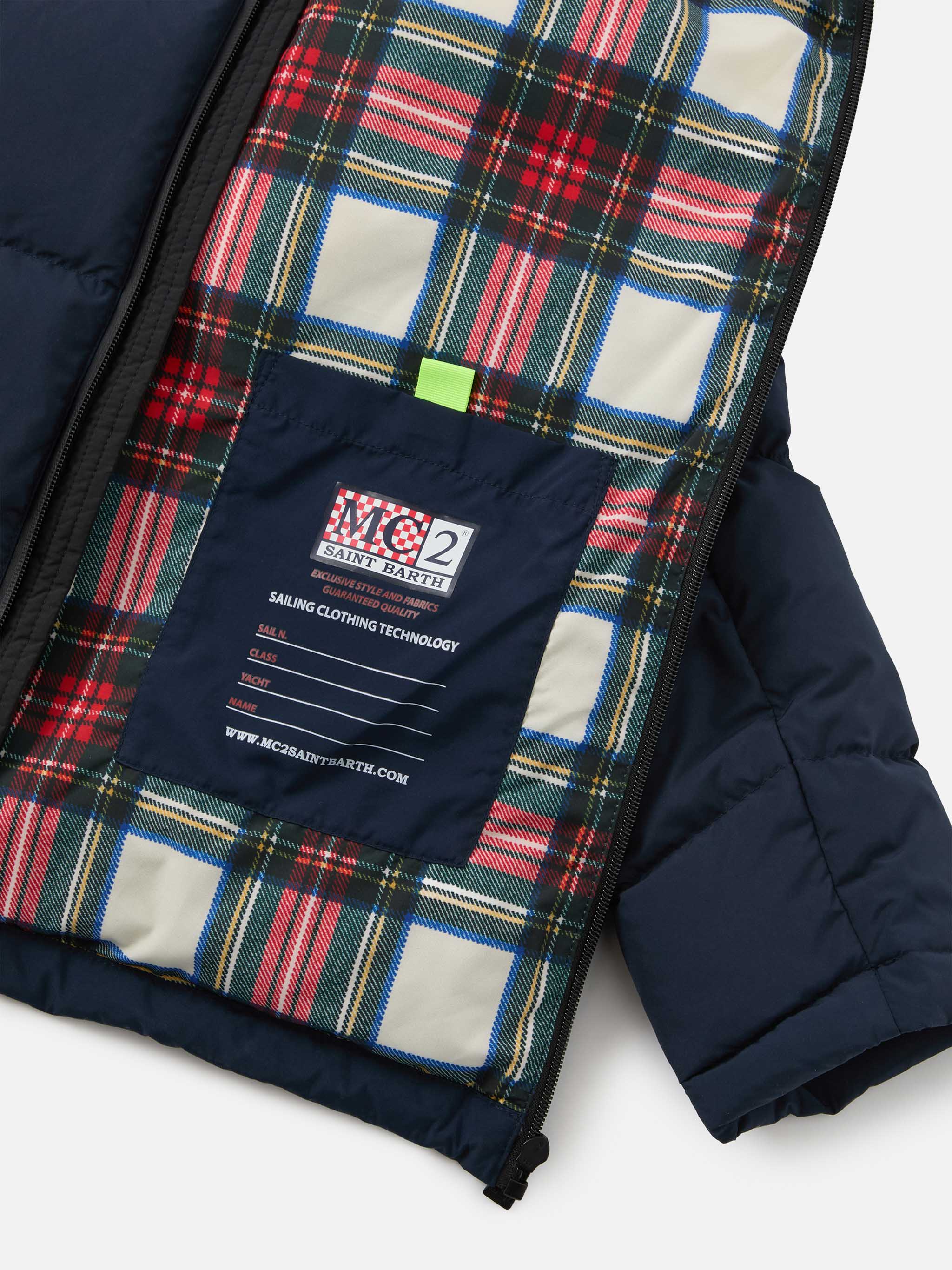 Hooded Down Padded Jacket Snoopy Print | Peanuts Special Edition Blue