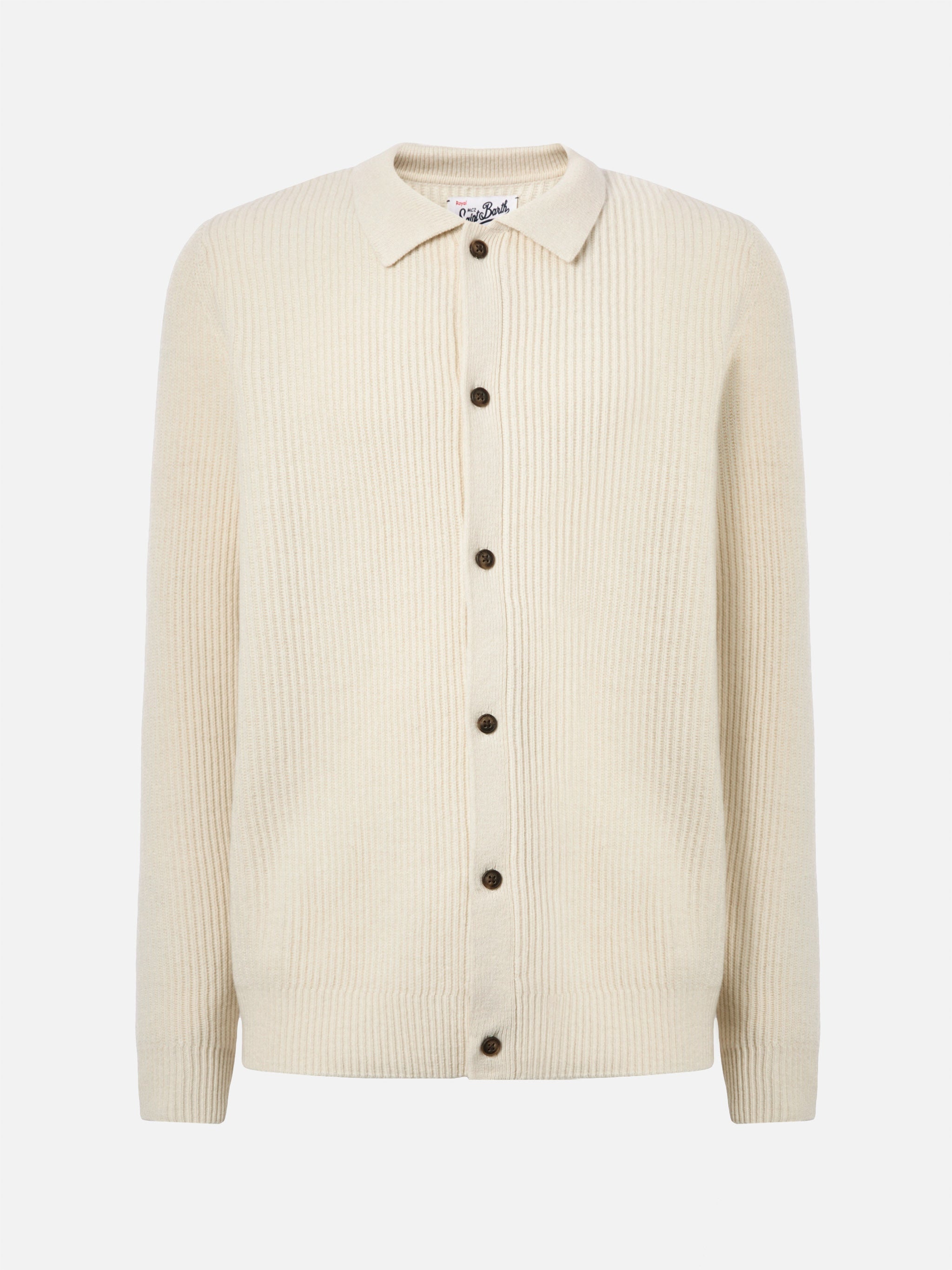 White Pure-Wool Cardigan Bolton
