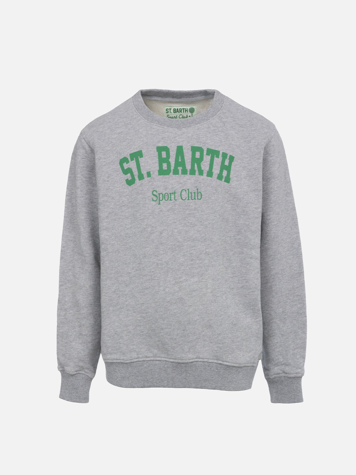 Boy Sweatshirt Bobby With St. Barth Sport Club Print Grey