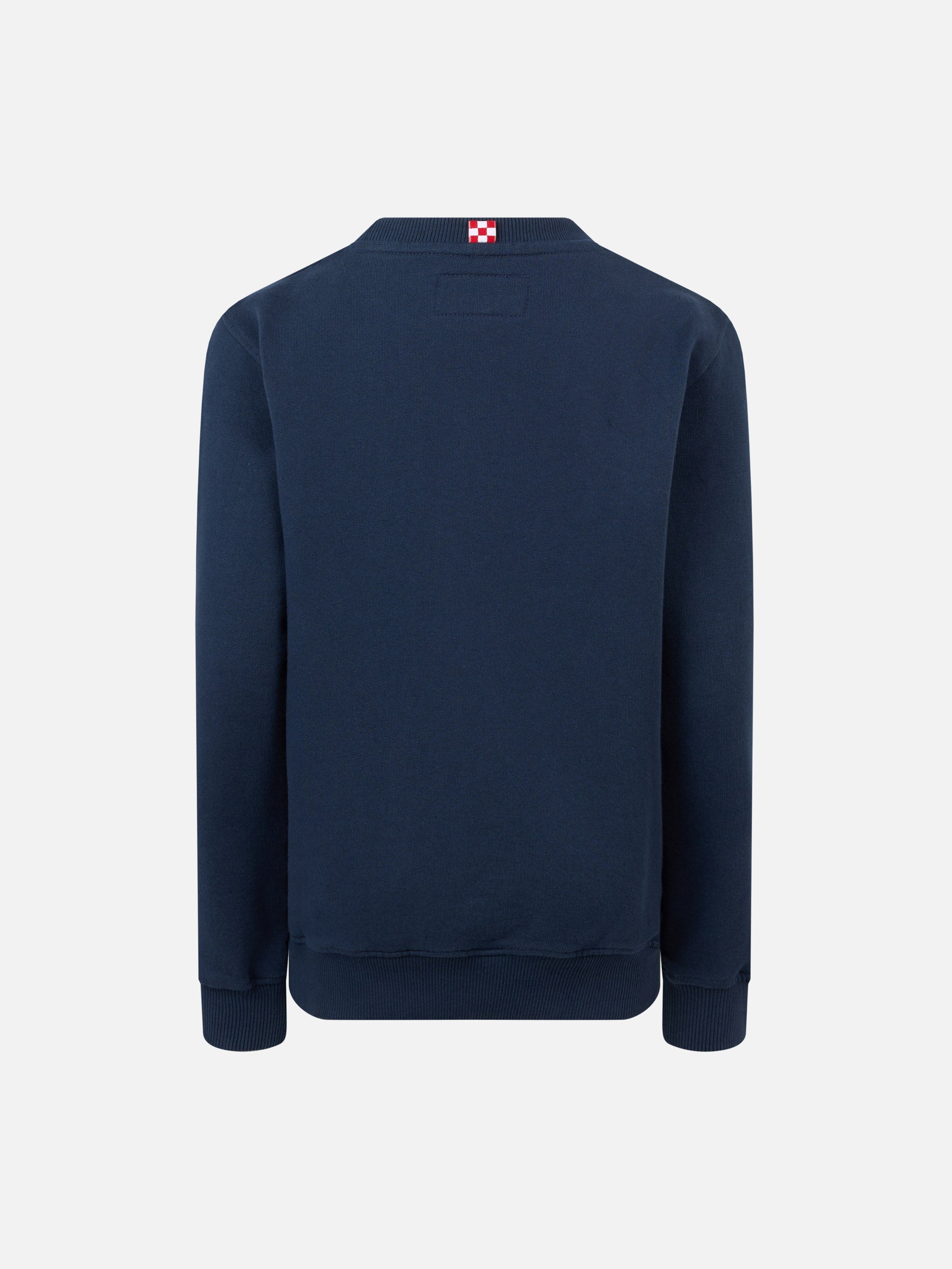 Boy Sweatshirt Bobby With St. Barth Sport Club Print Blue