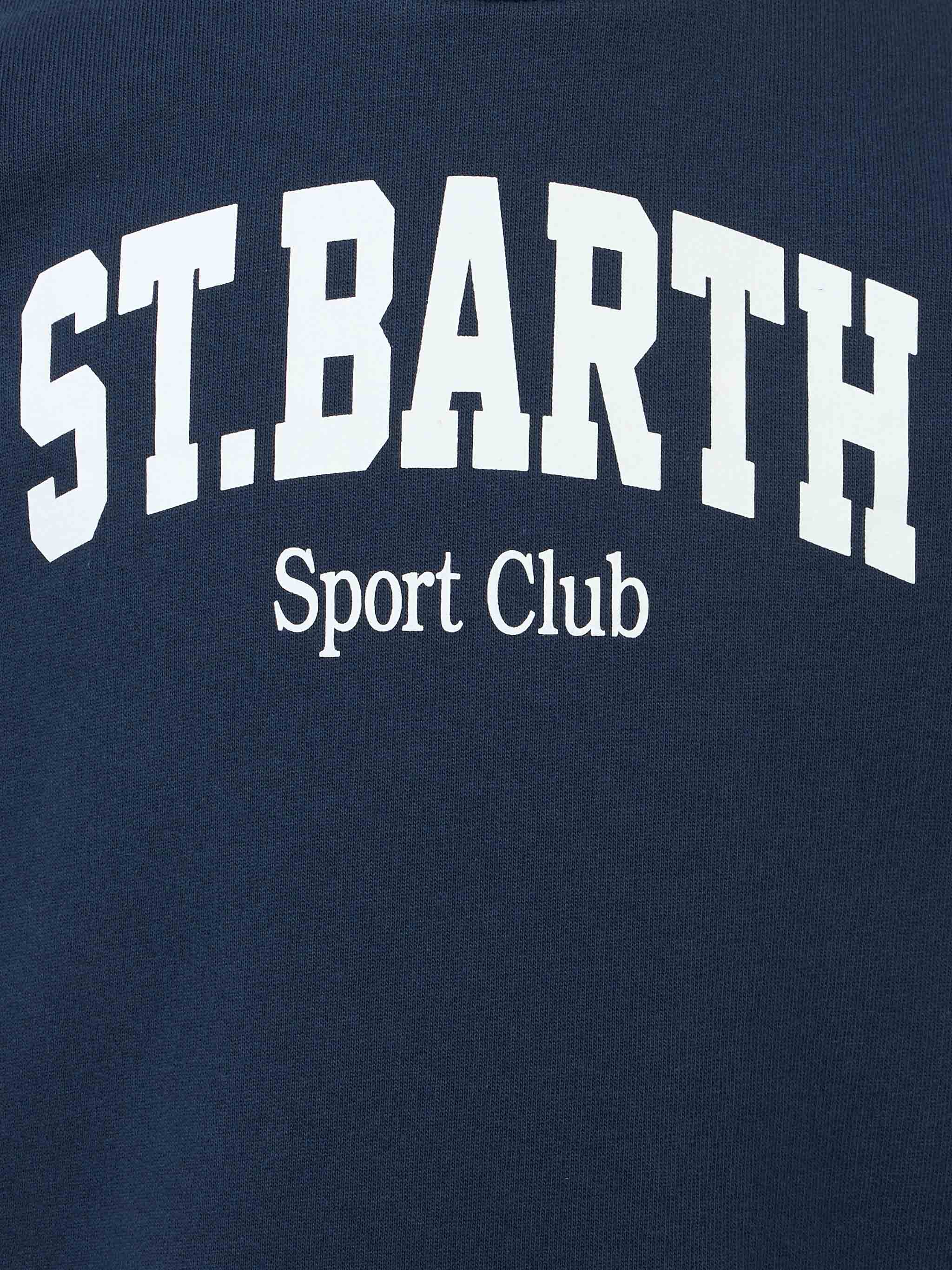 Boy Sweatshirt Bobby With St. Barth Sport Club Print Blue