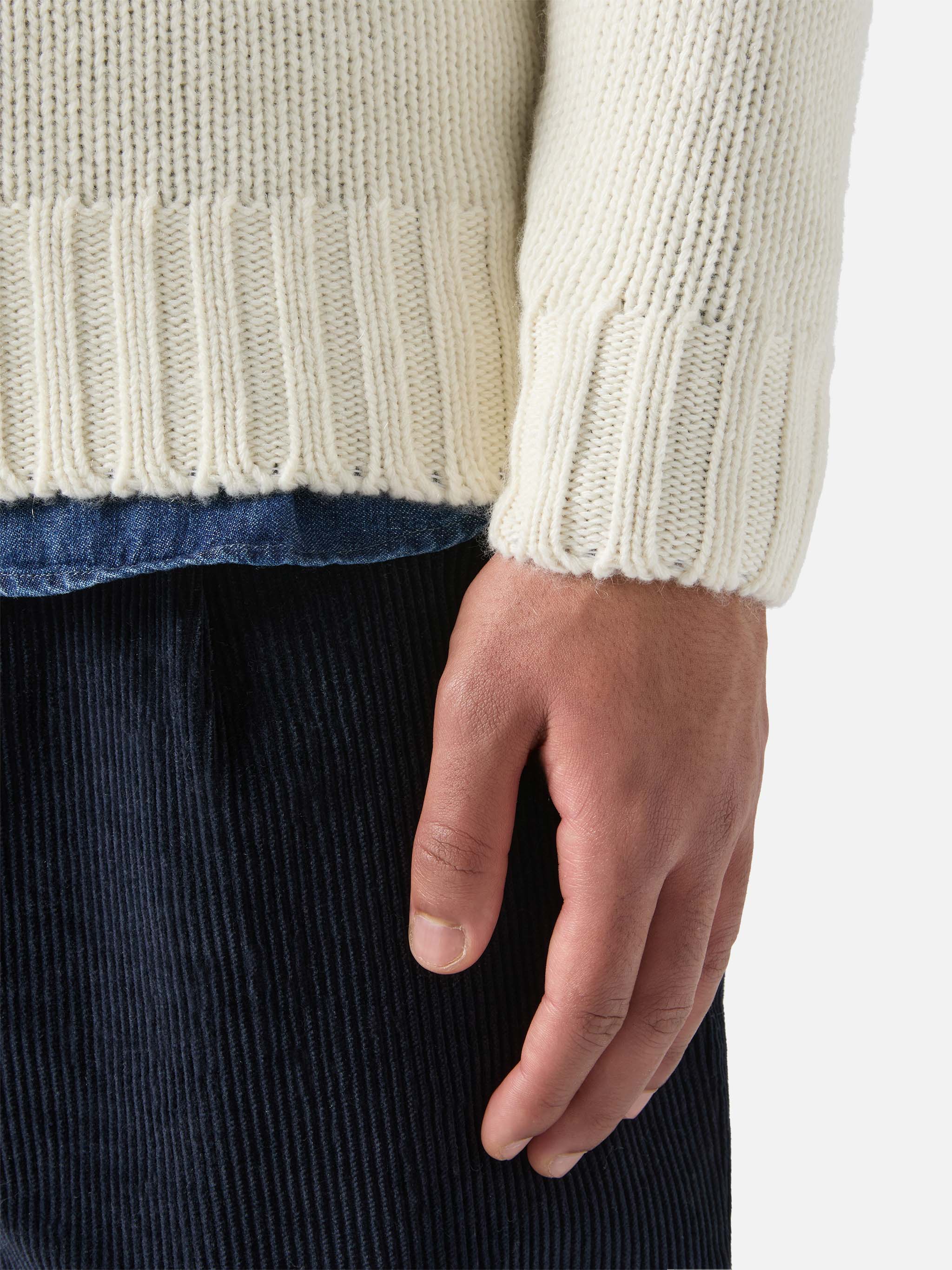 White Crewneck Bombardino With Summer Dreamers Jacquard __single__ Knitwear
