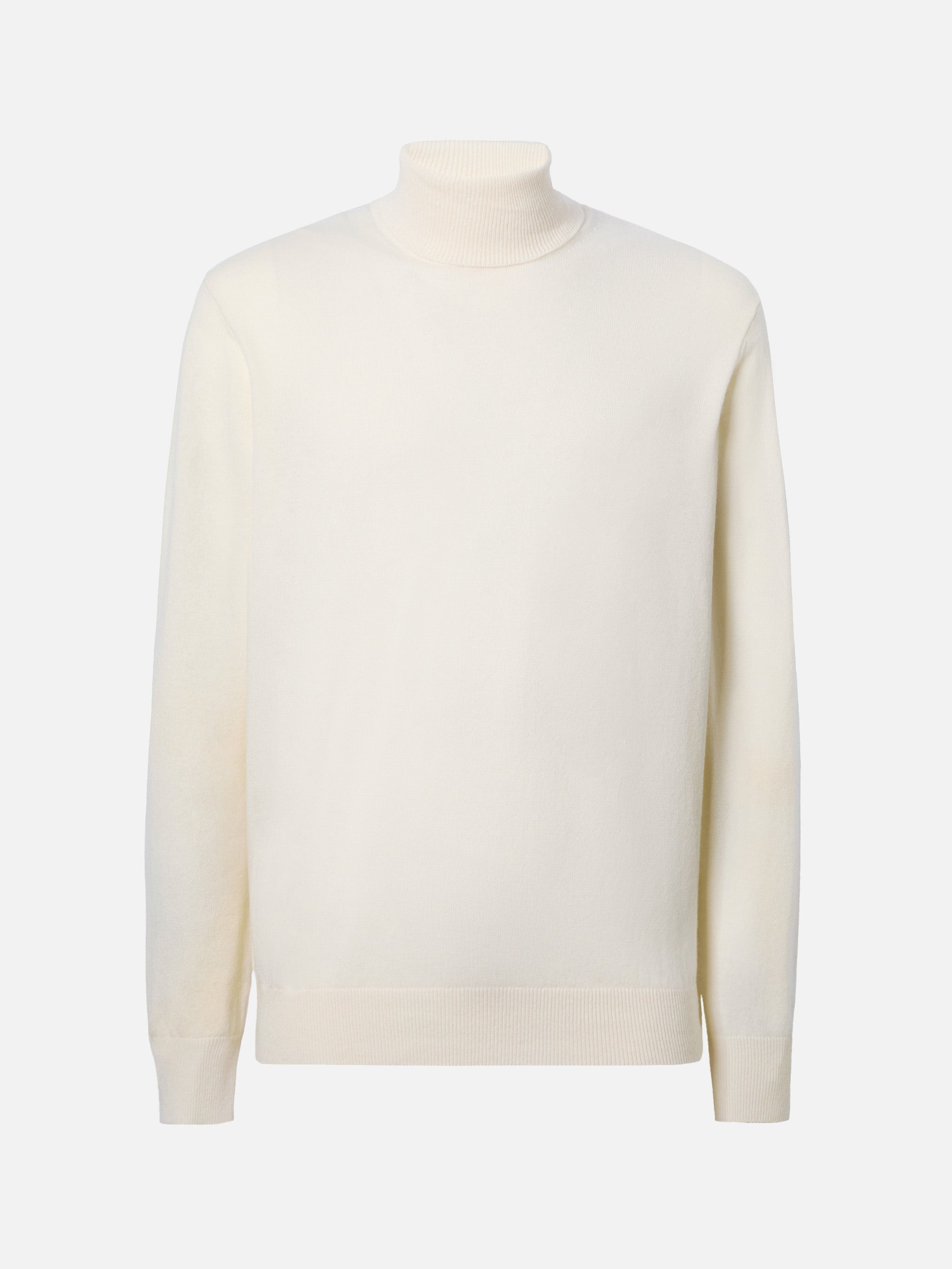 Turtleneck Sweater Bond White Merino Wool And Cashmere