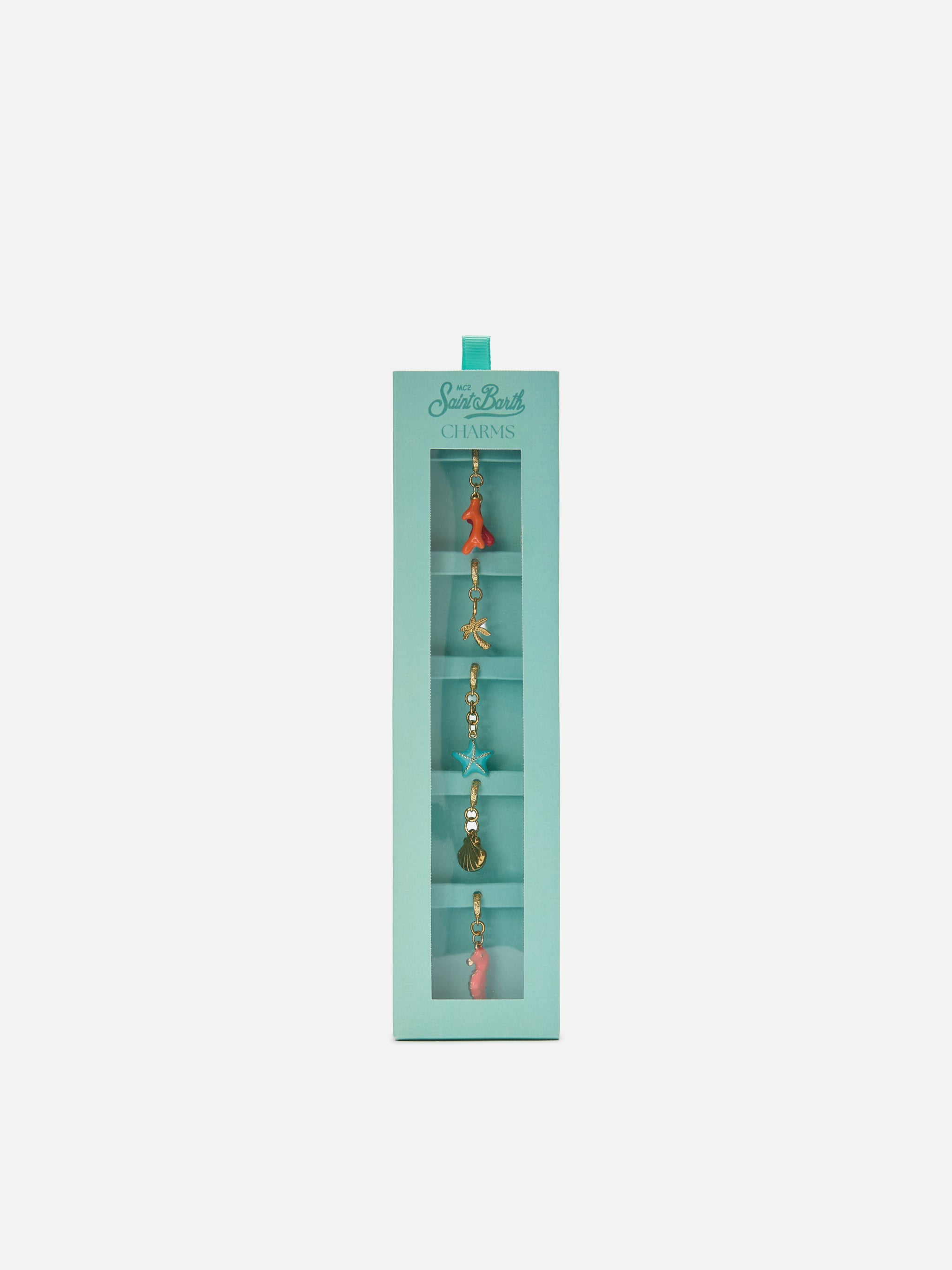 Bikini Charms Set With Ocean-Inspired Pendants Green Small Accessories