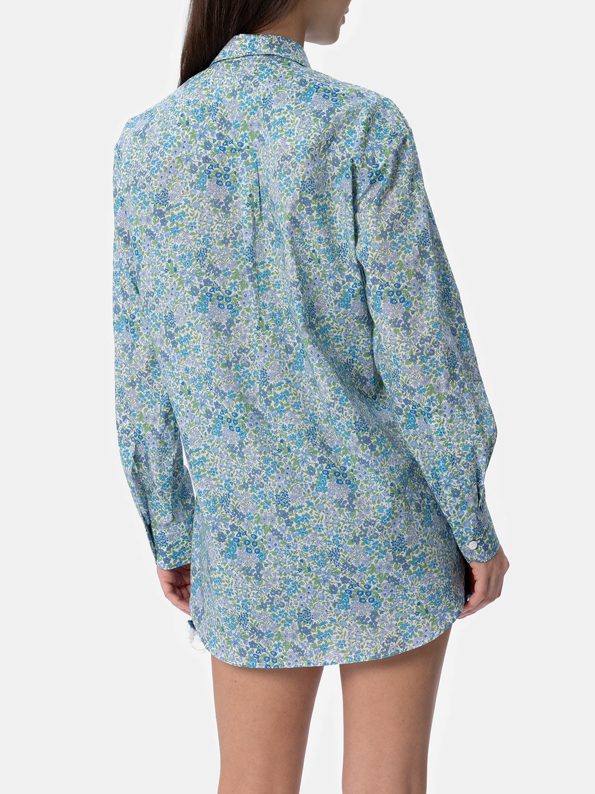 Brigitte Cotton Shirt With Joanna Luise Print | Special Edition Sky
