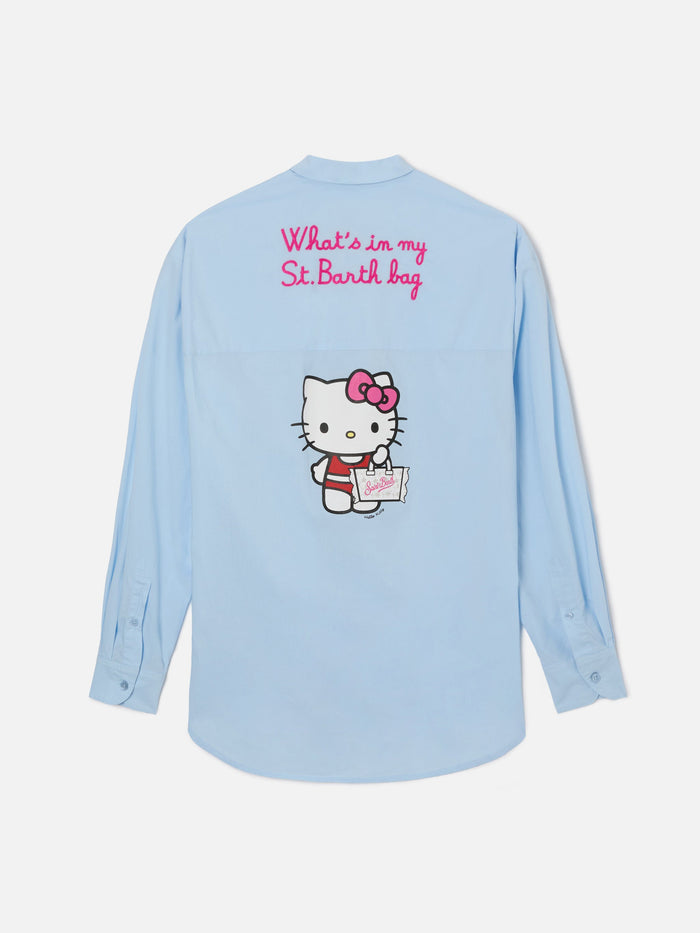Light Blue Brigitte Shirt With Hello Kitty Print | Special Edition