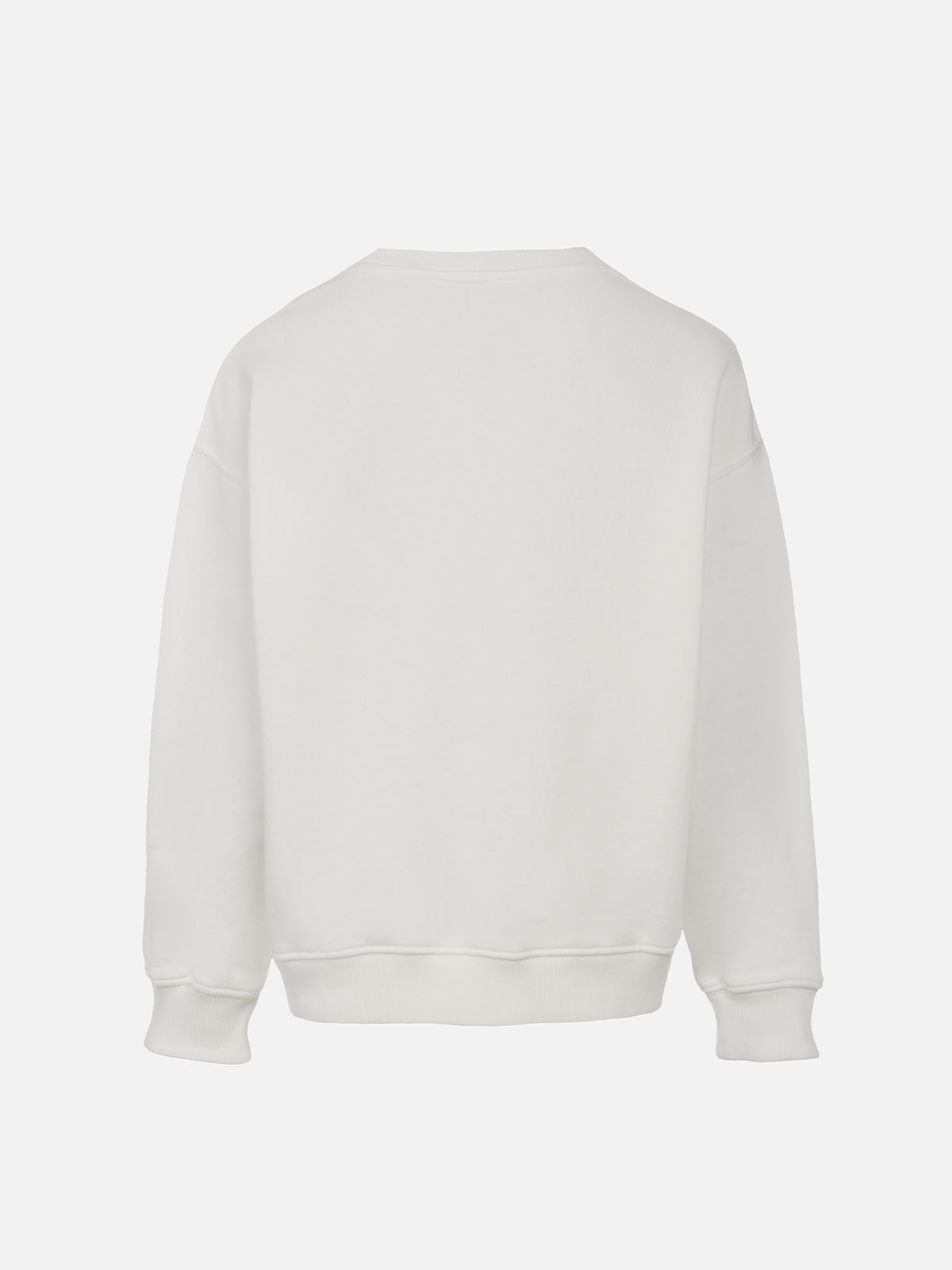 Girl Sweatshirt Briony With Multicolor Saint Barth Terry Patch White