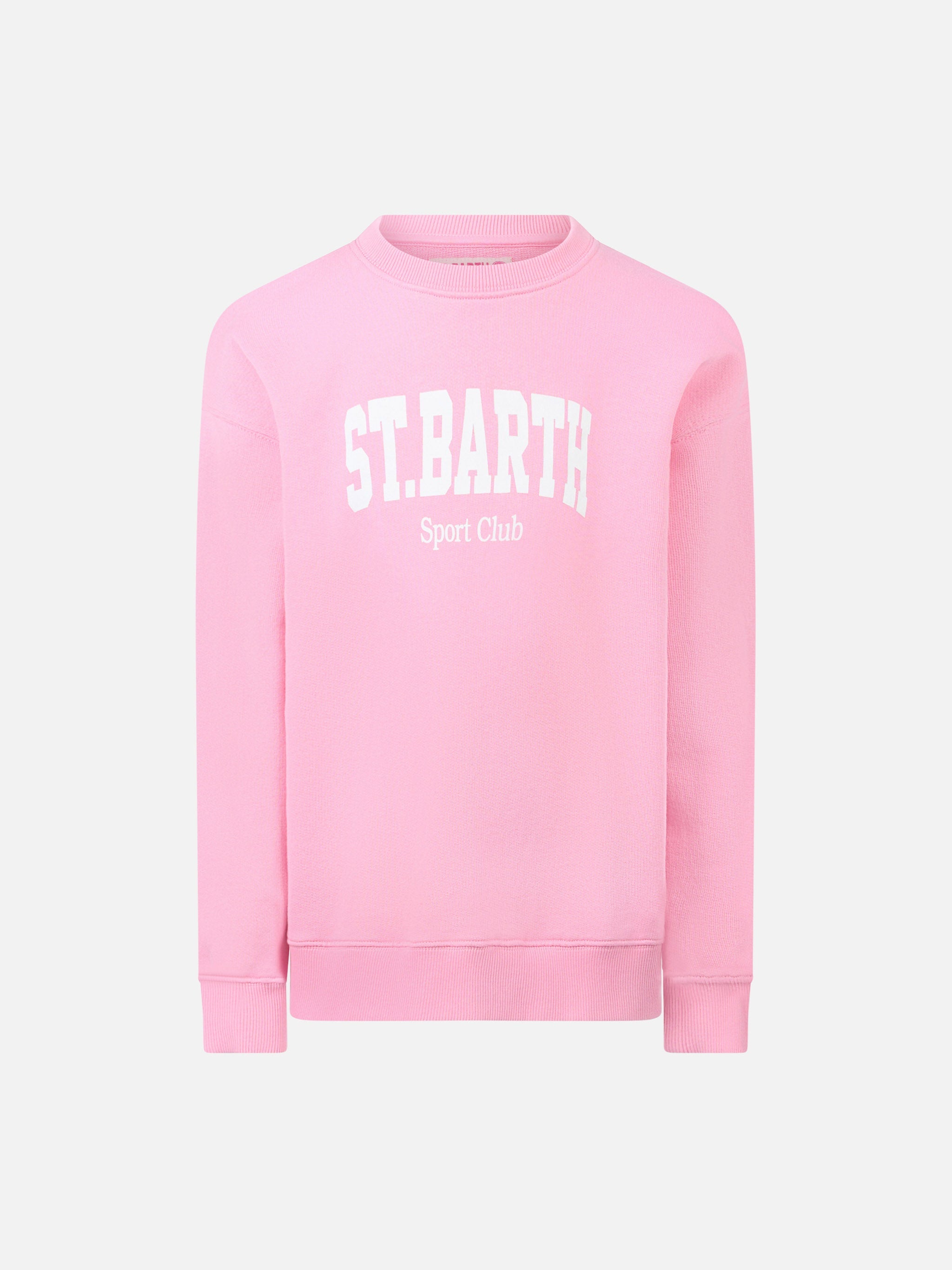 Girl Sweatshirt Briony With Saint Barth Print Pink