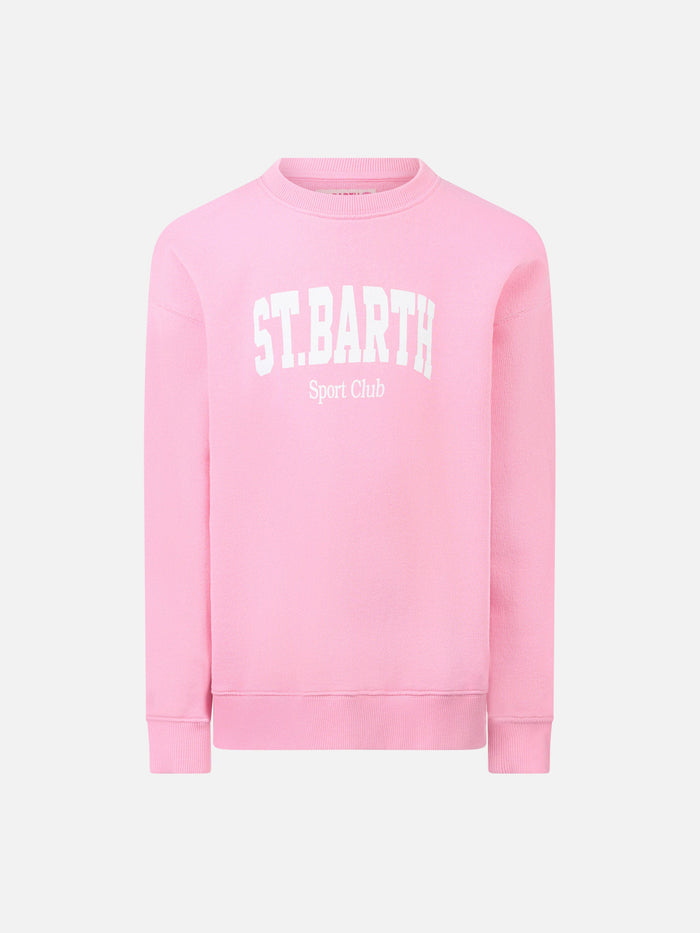 Girl Sweatshirt Briony With Saint Barth Print Pink