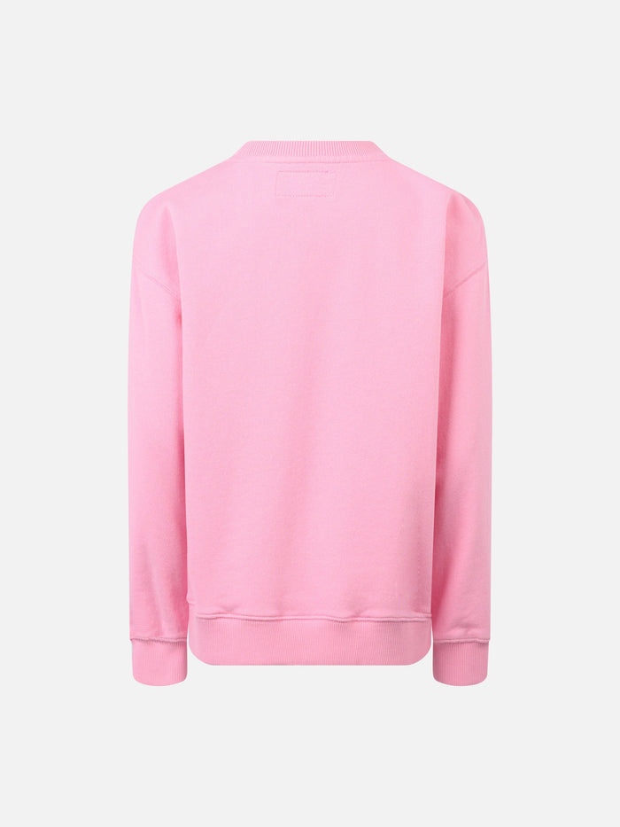 Girl Sweatshirt Briony With Saint Barth Print Pink
