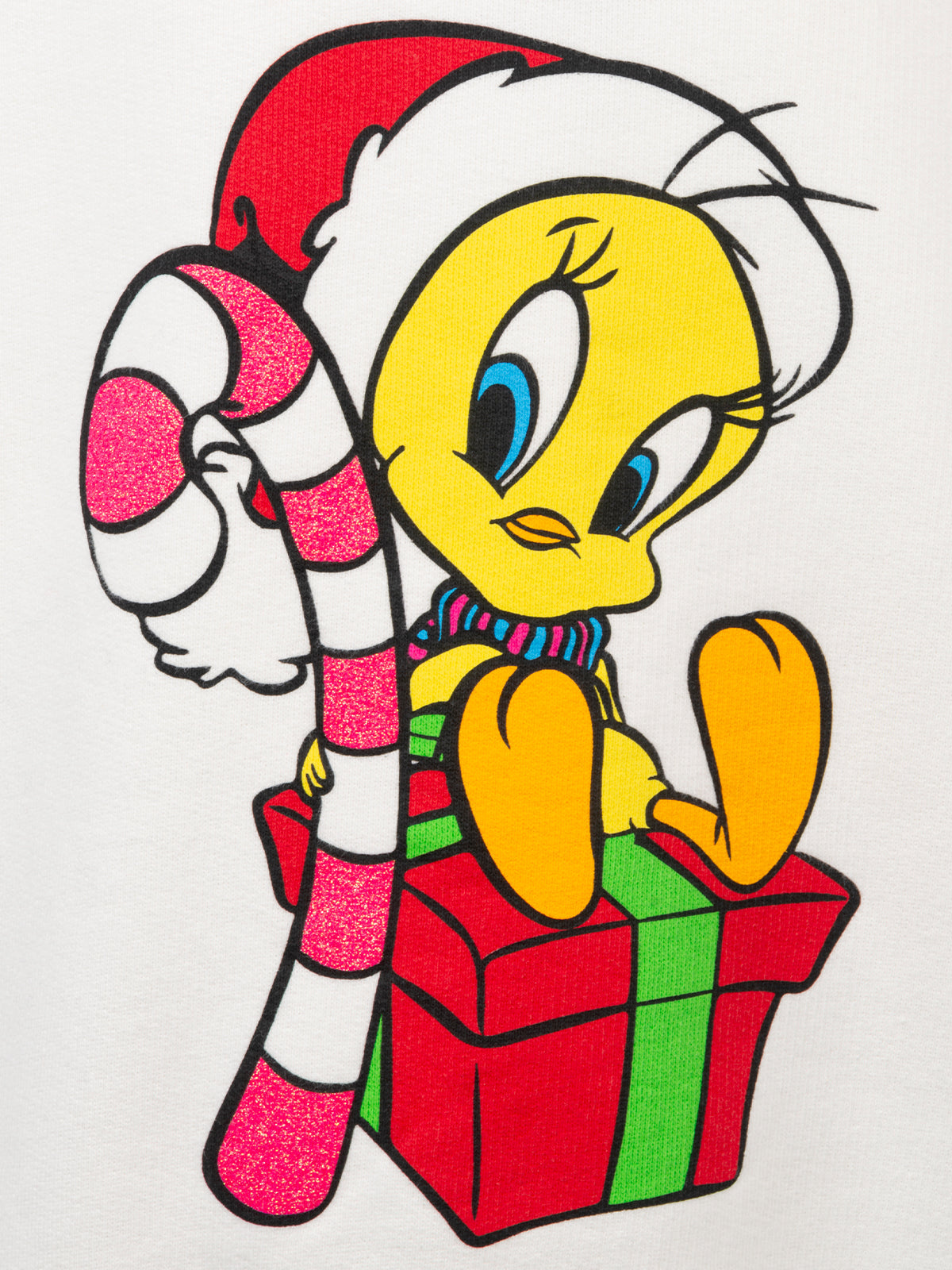 Girl Crewneck Sweatshirt Briony With Tweety Print | Warner Bros Special Edition White